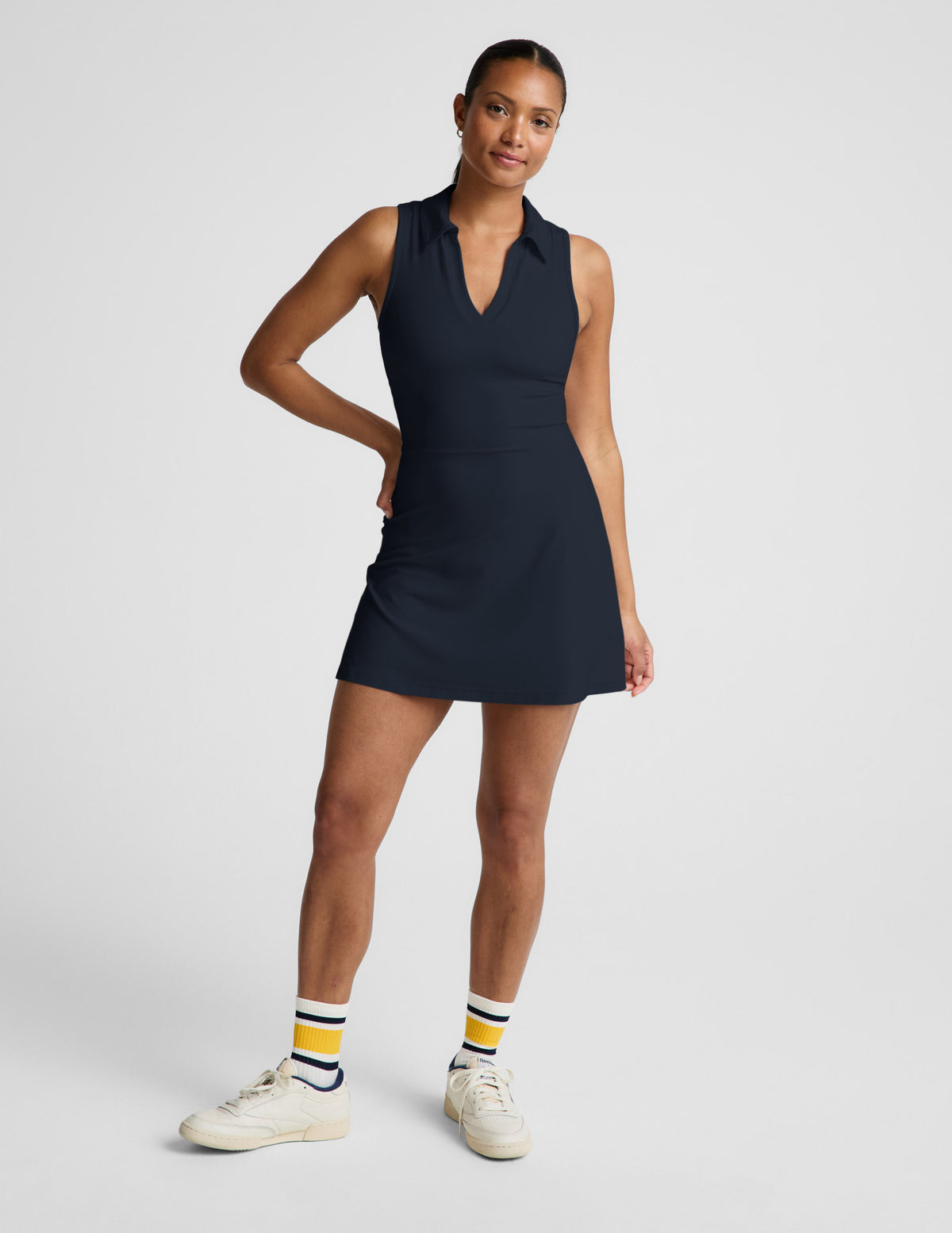 navy blue active dress Beyond Yoga On Par SHEIN LUNE Women's Casual 16% Spandex Ultra dots Media:Papier patroon