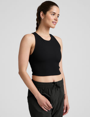 Refocus Ribbed Cropped Tank