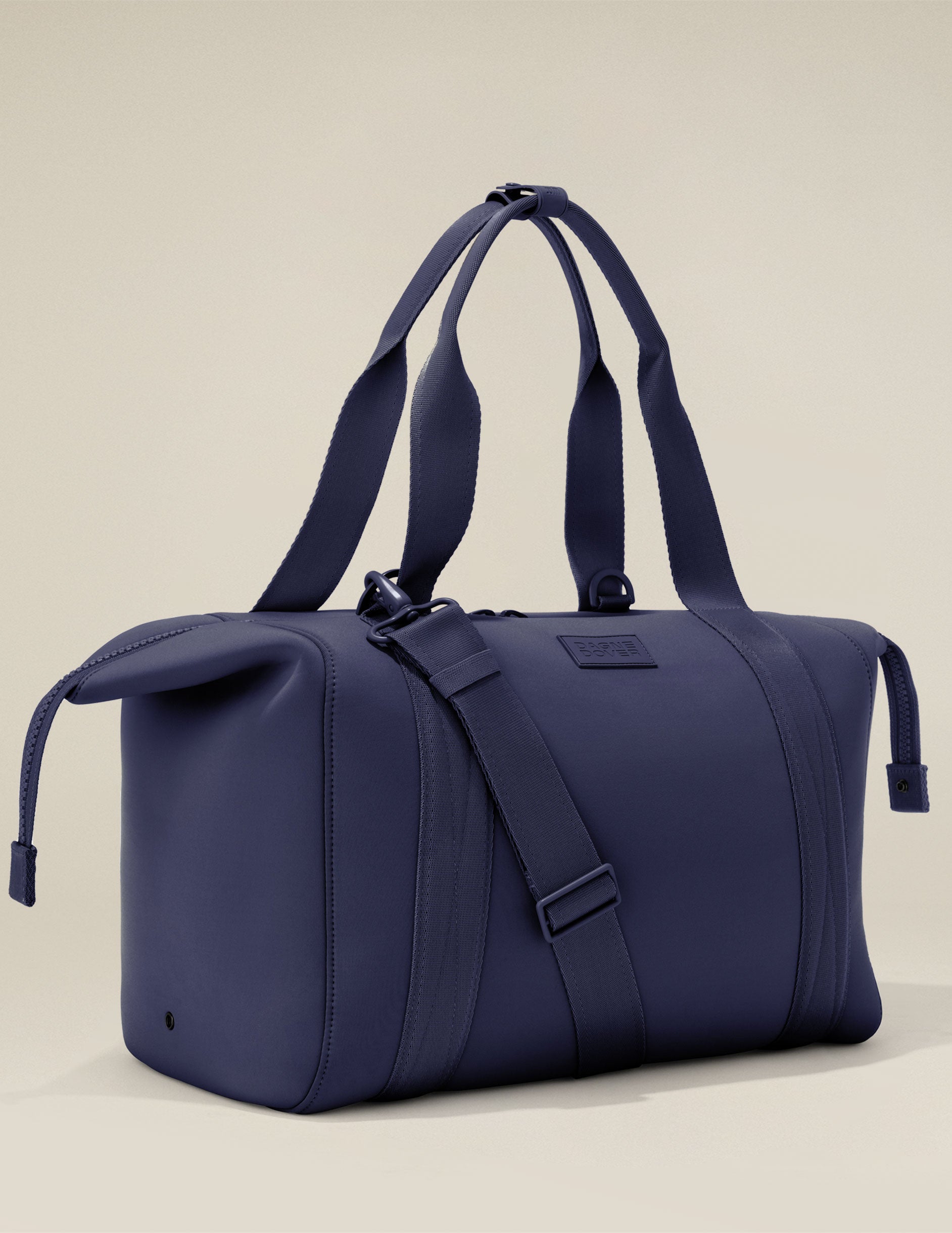 blue dagne dover large carryall bag. 