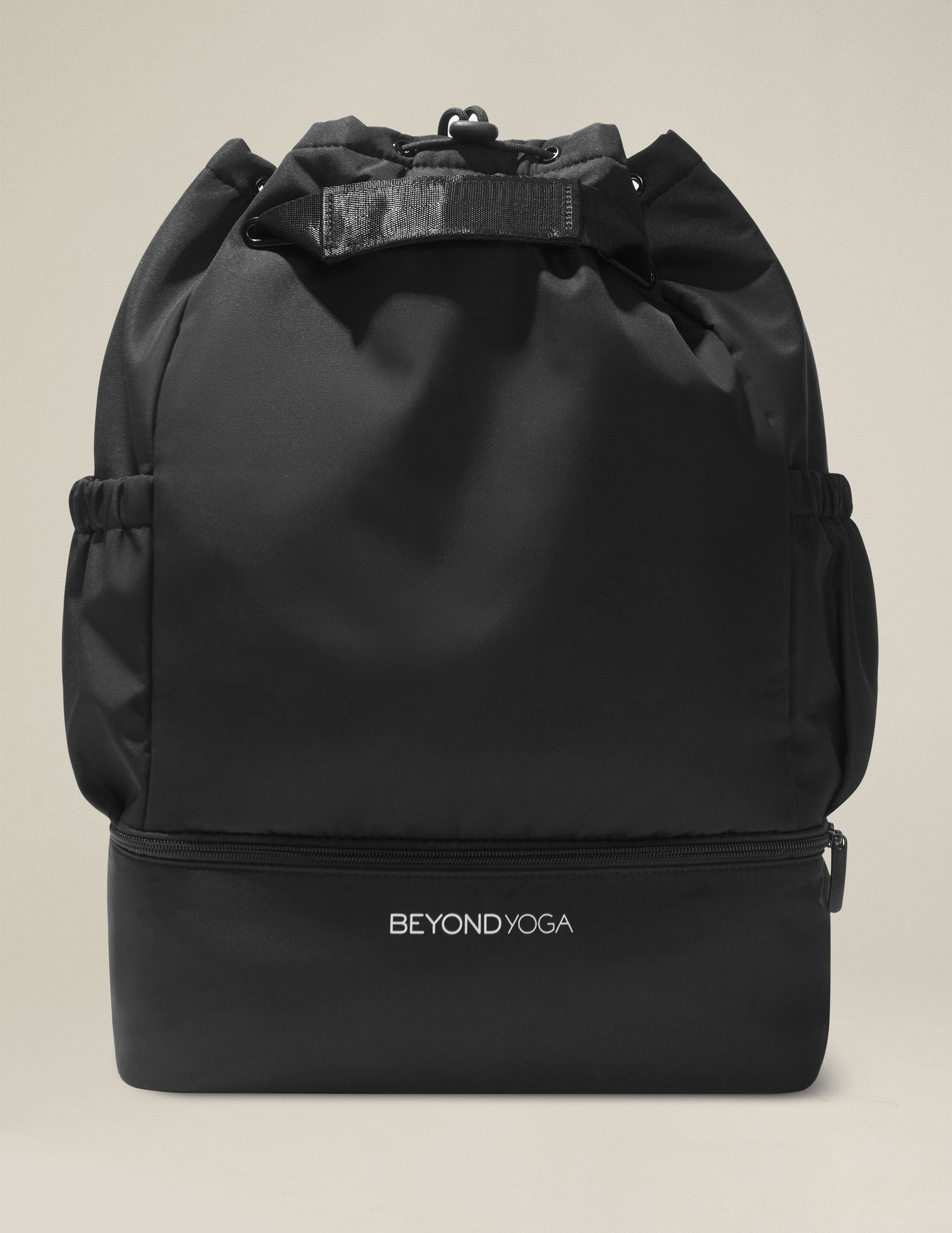 NEW Black Drawstring Beyond Yoga NEW Black Convertible Gym Bag