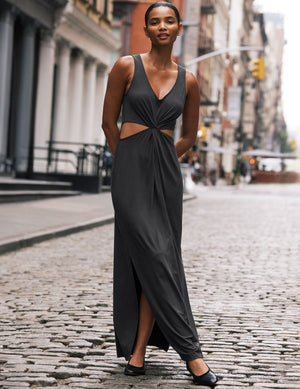 Maxi Around The World Front Twist Dress