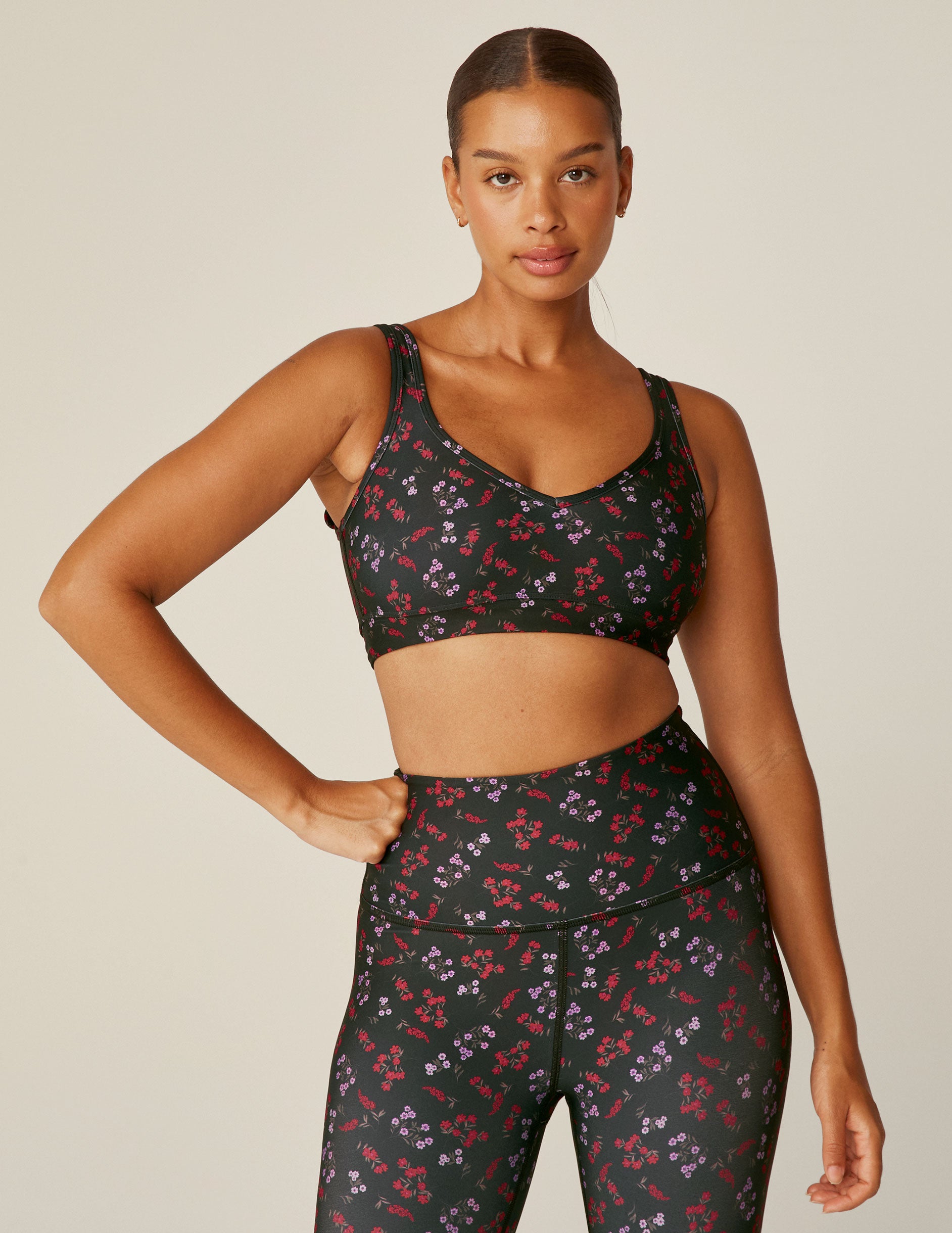 Forget Me Not Floral Endurance Light Power Play Bra