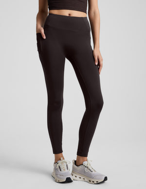 Pacer Fleece Zip Pocket Full Length Legging