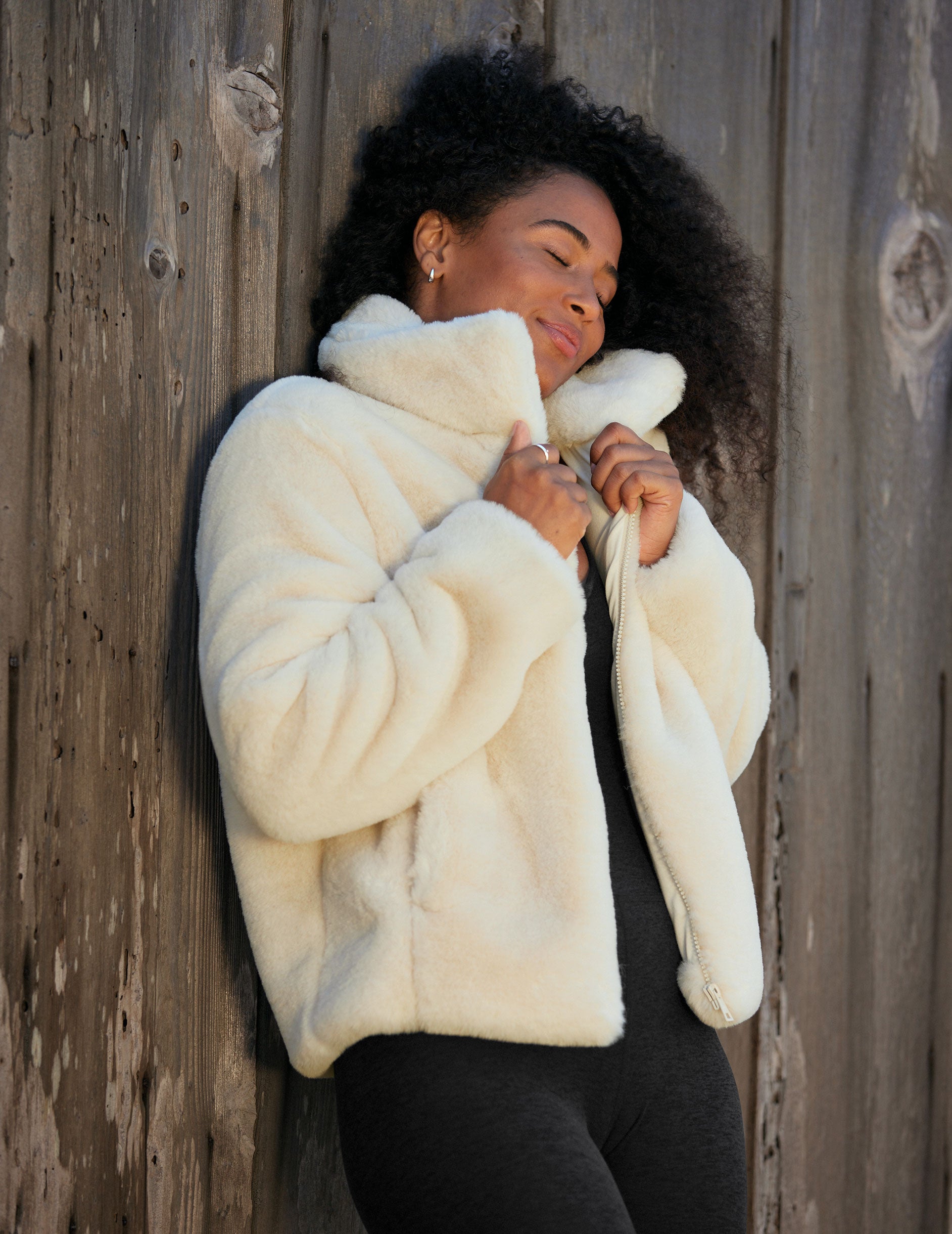 Faux Fur Jacket Beyond Yoga