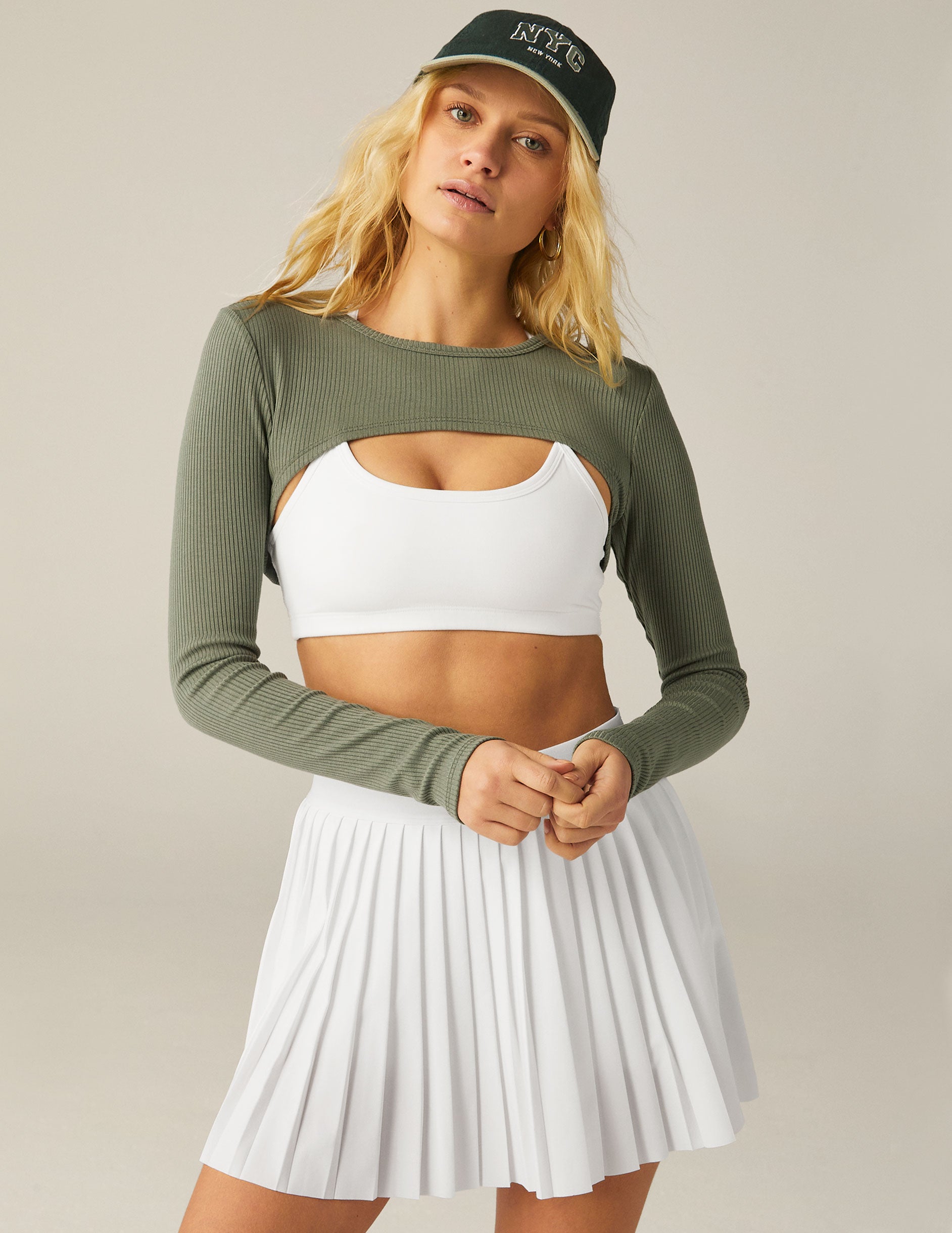 green rib shrug