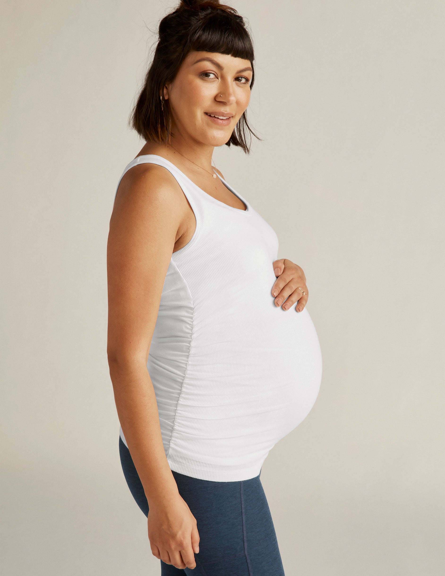 In A Cinch Low V Maternity Tank