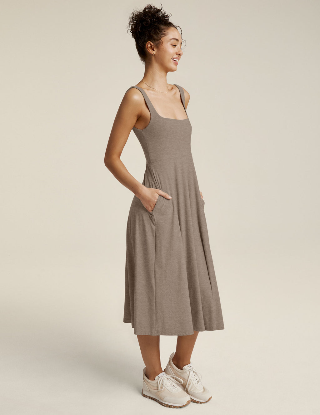 Featherweight At The Ready Square Neck Dress Secondary Image