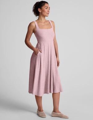 Featherweight At The Ready Square Neck Dress