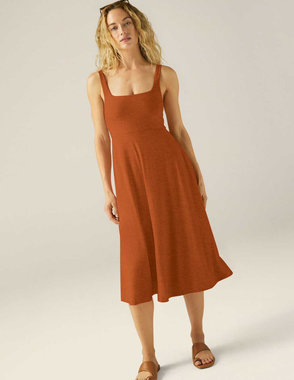 Featherweight At The Ready Square Neck Dress Featured Image