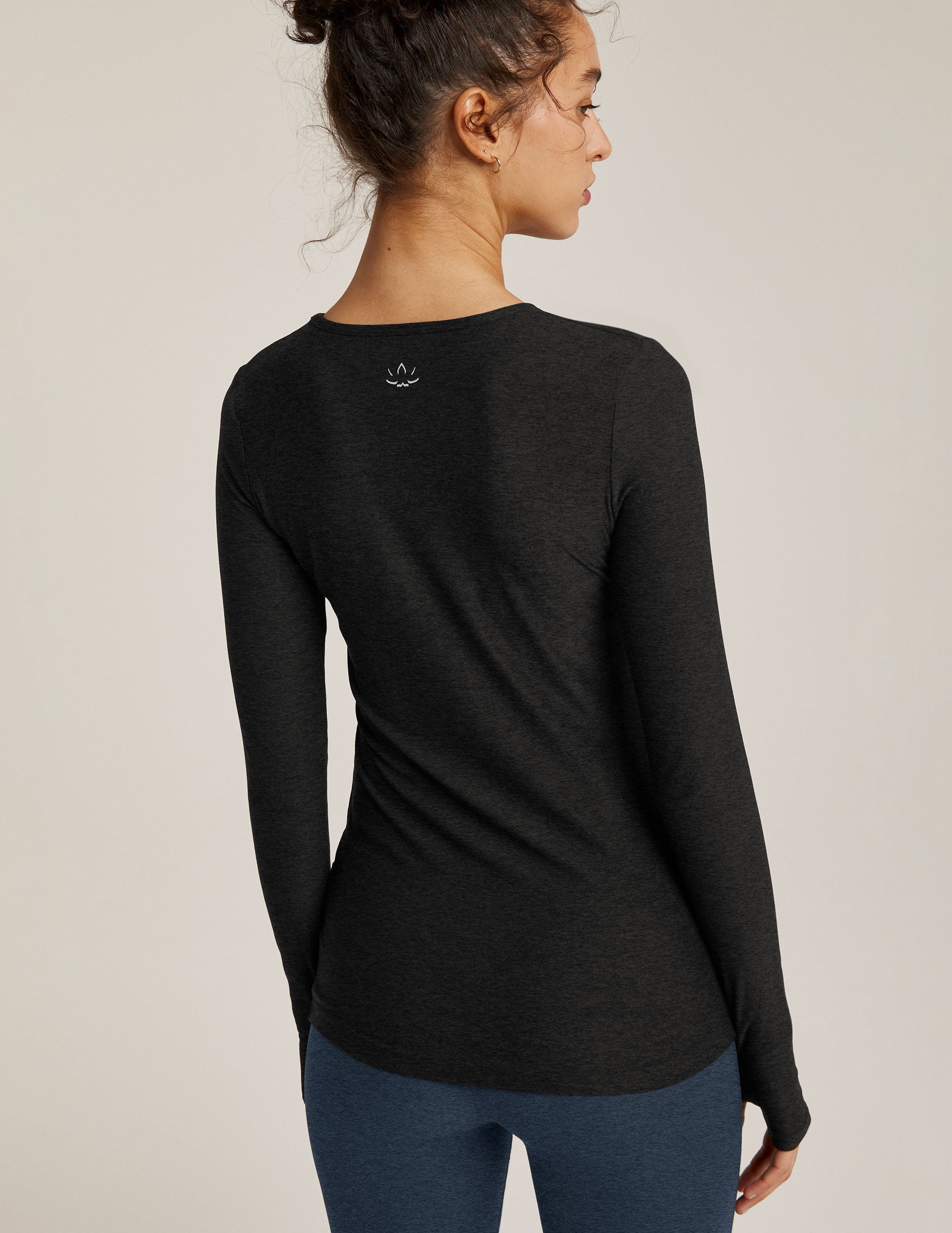 black long sleeve top