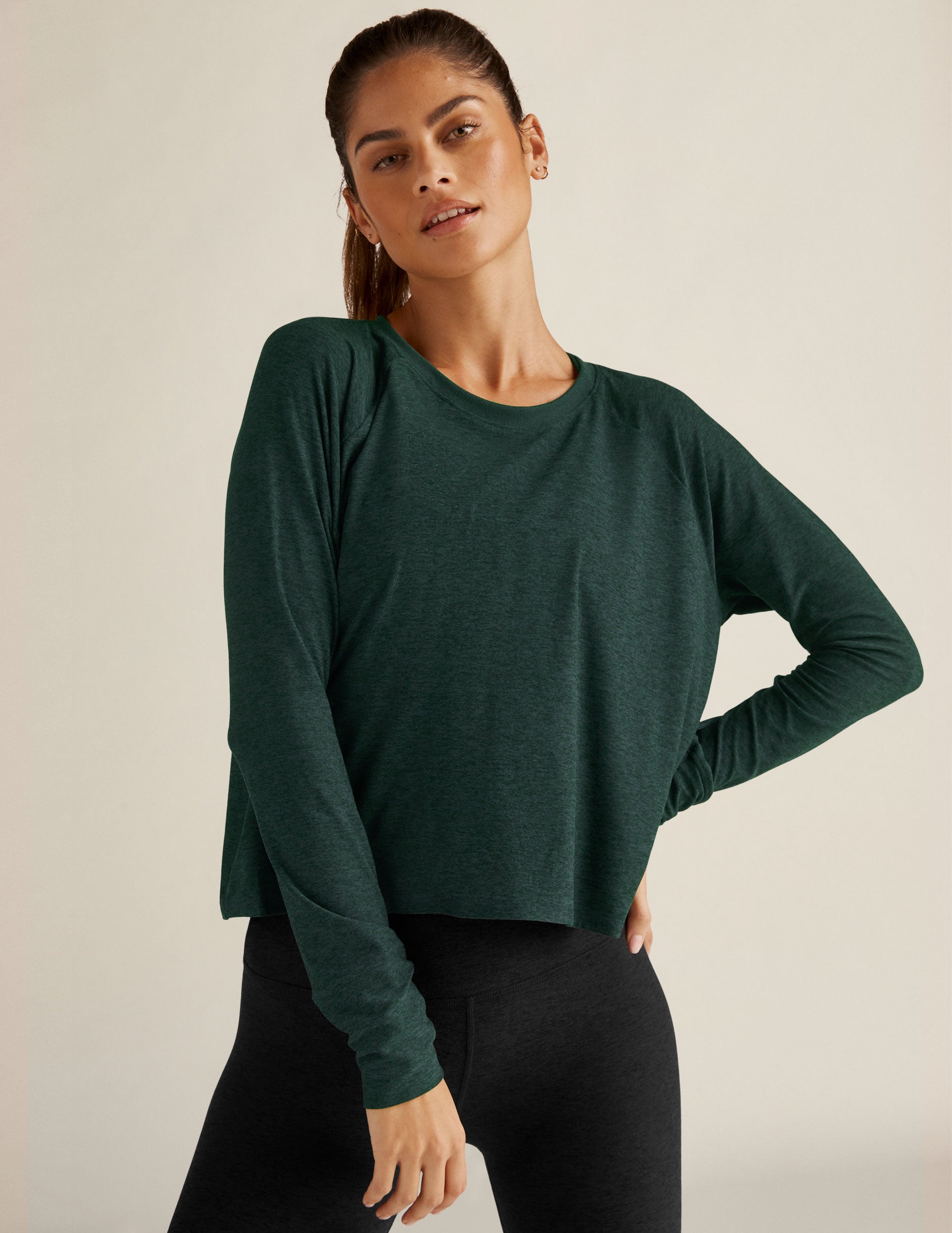 Wholesale Factory Long Sleeve Scoop Neck Tummy Control