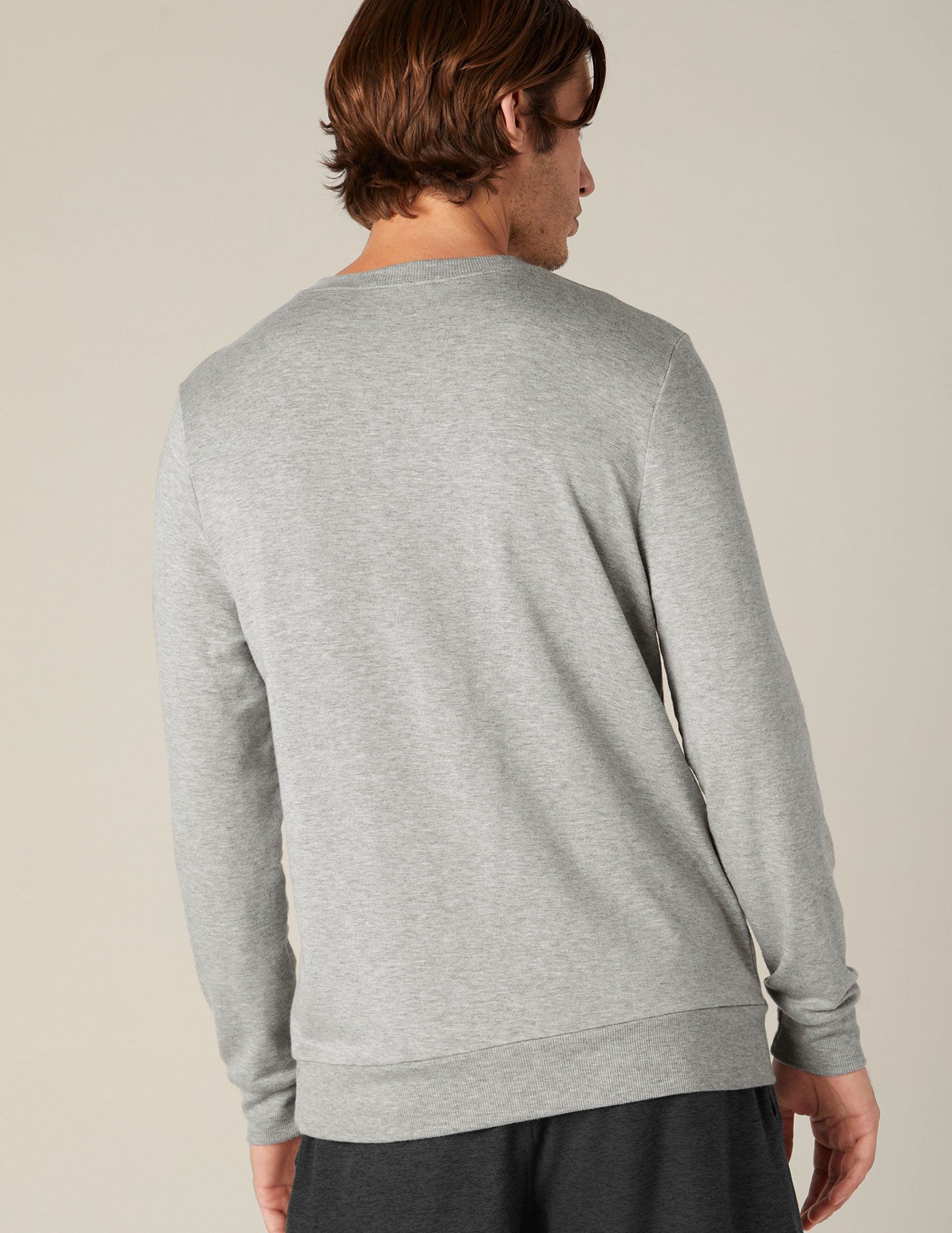gray mens long sleeve pullover