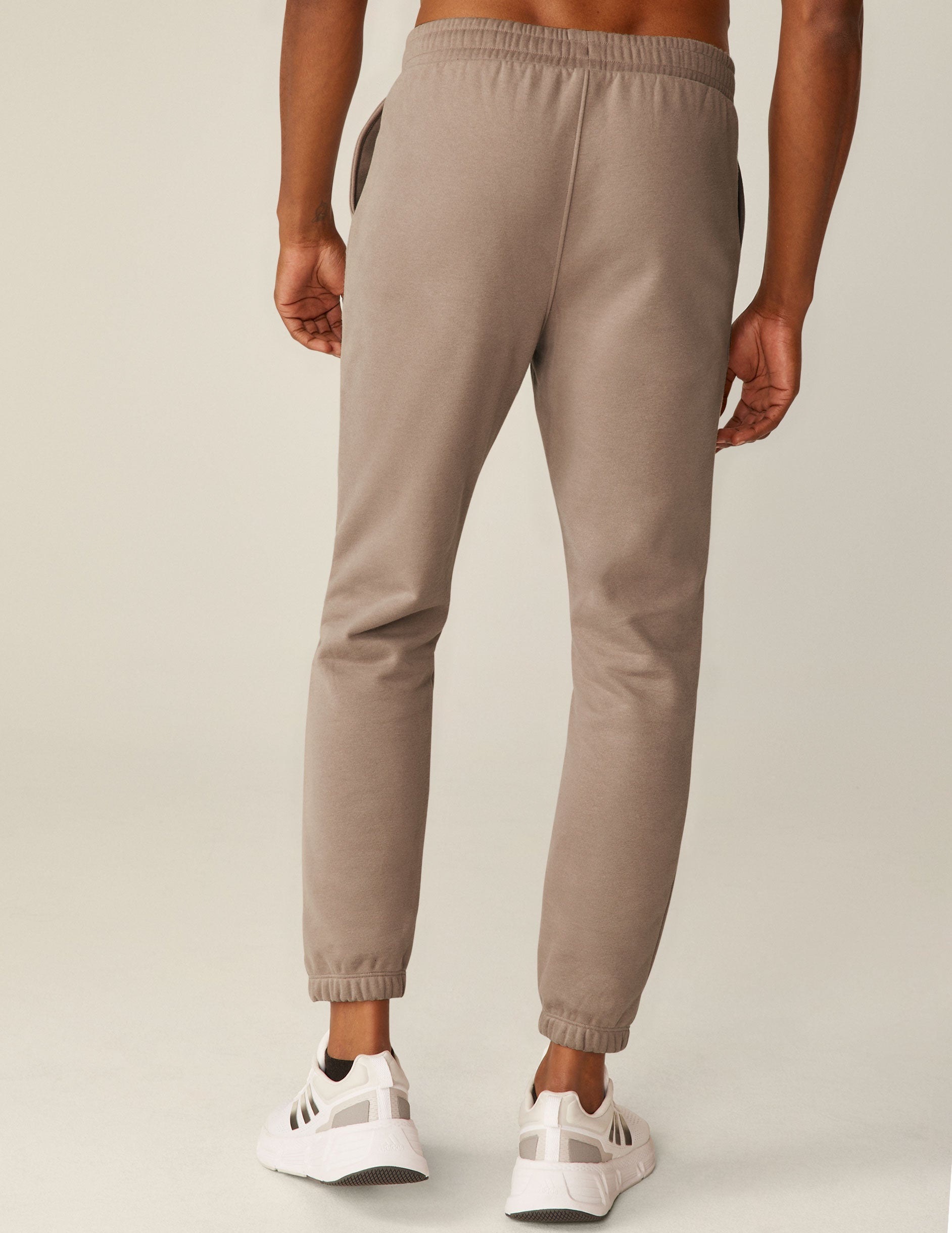 brown men's sweatpants.