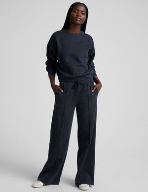LuxeFleece Pintuck Wide Leg Pant