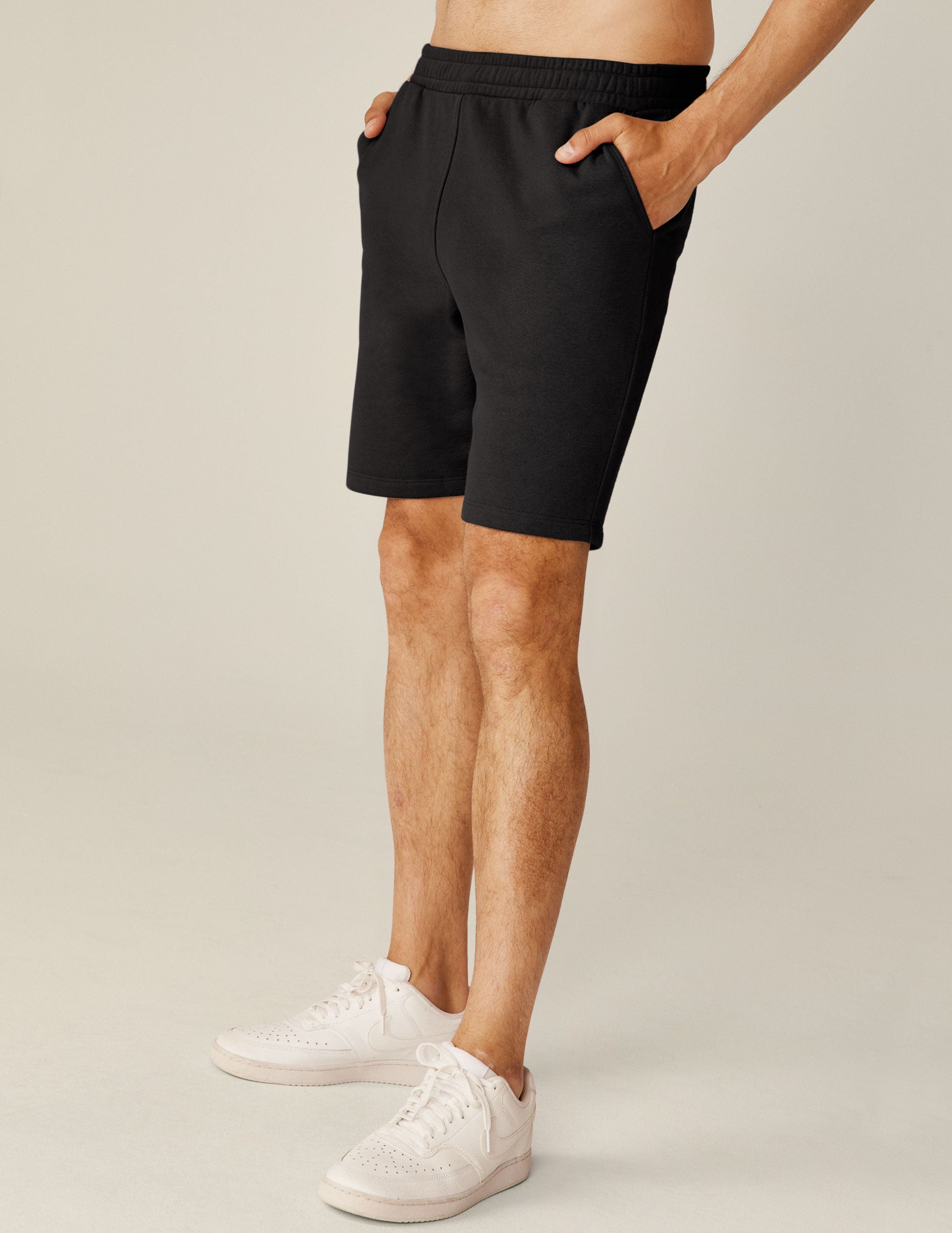 black men's shorts with pockets.