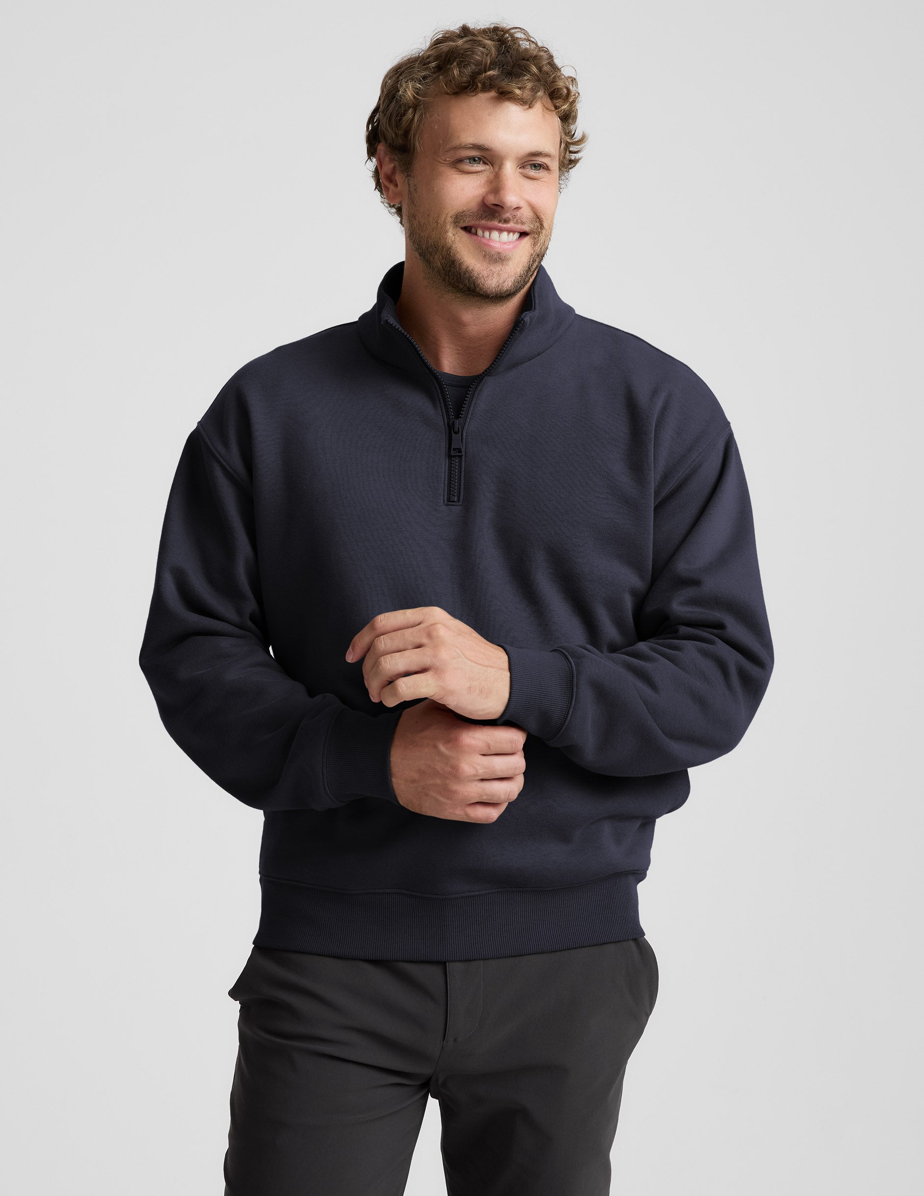 LuxeFleece Half Zip Men's Pullover | Beyond Yoga