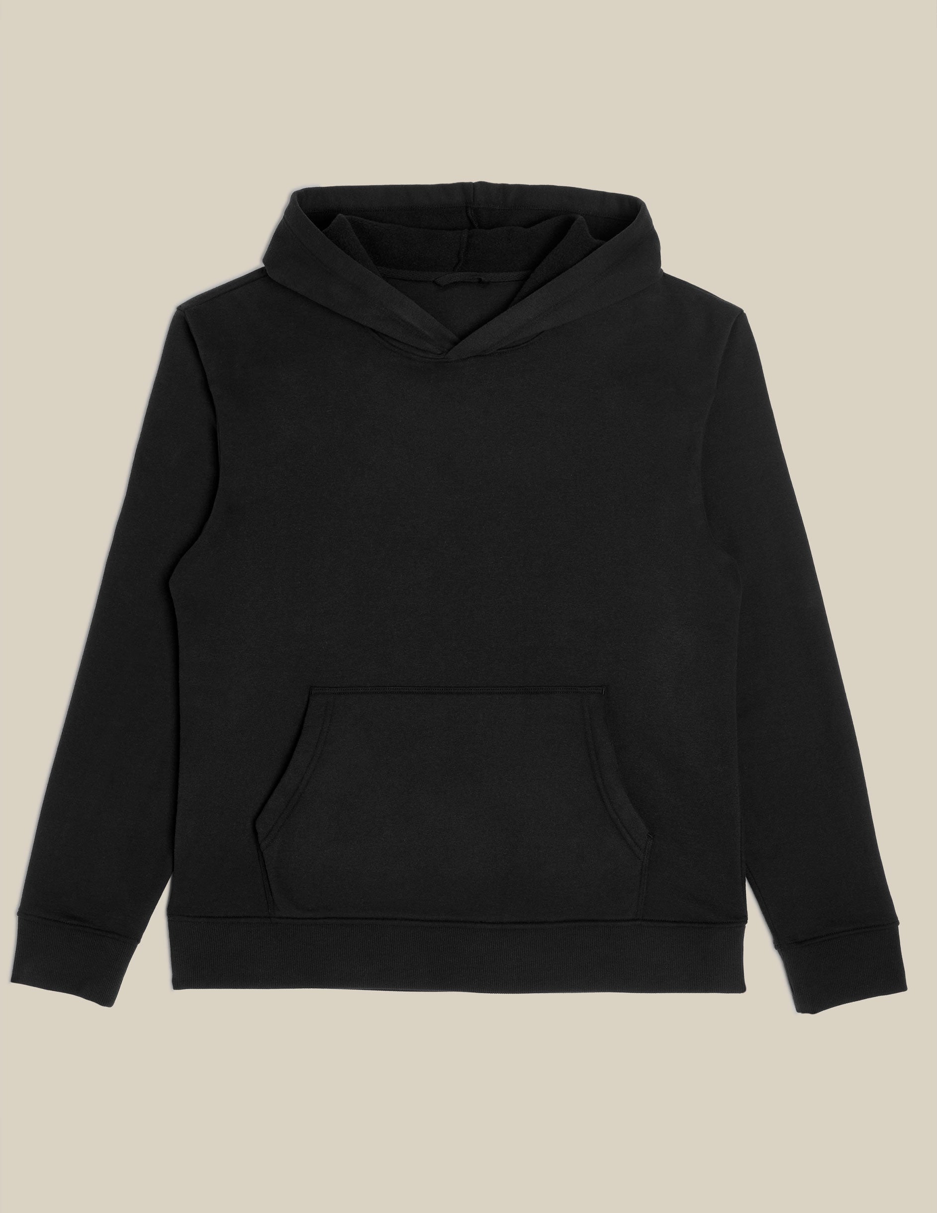 black unisex hoodie.