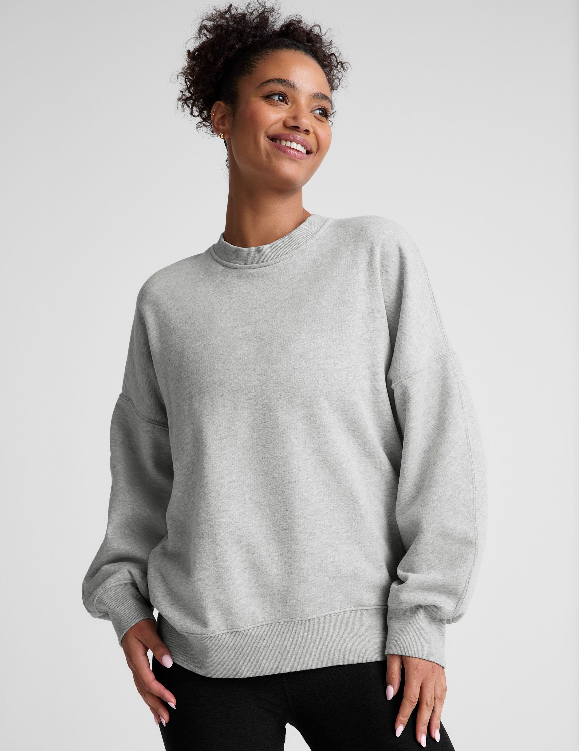 Oversized gray sweatshirt best sale