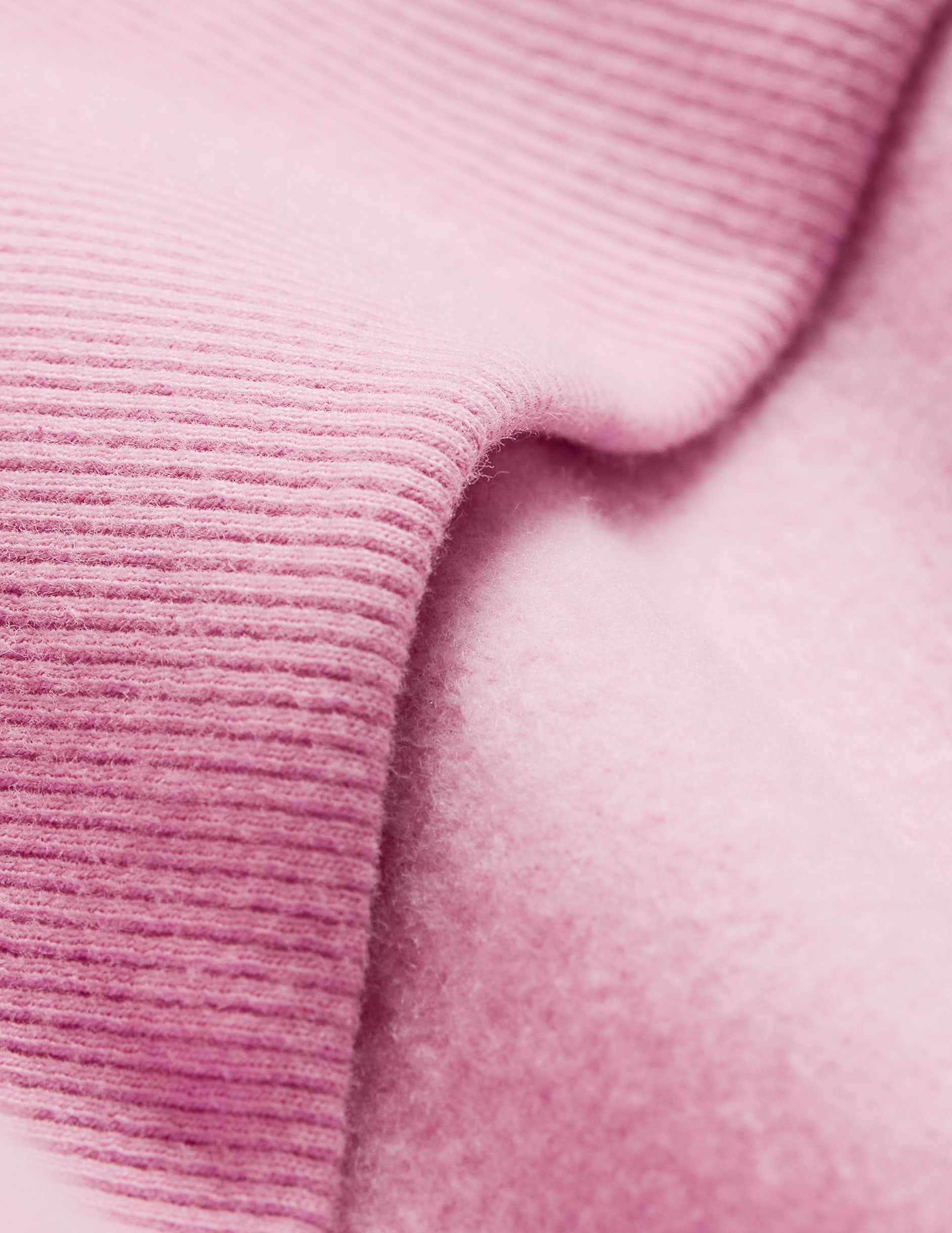 pink oversized fleece crew neck sweatshirt.