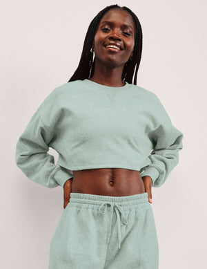 LuxeFleece Cropped Sweatshirt