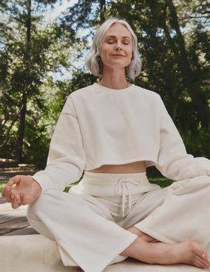 LuxeFleece Cropped Sweatshirt