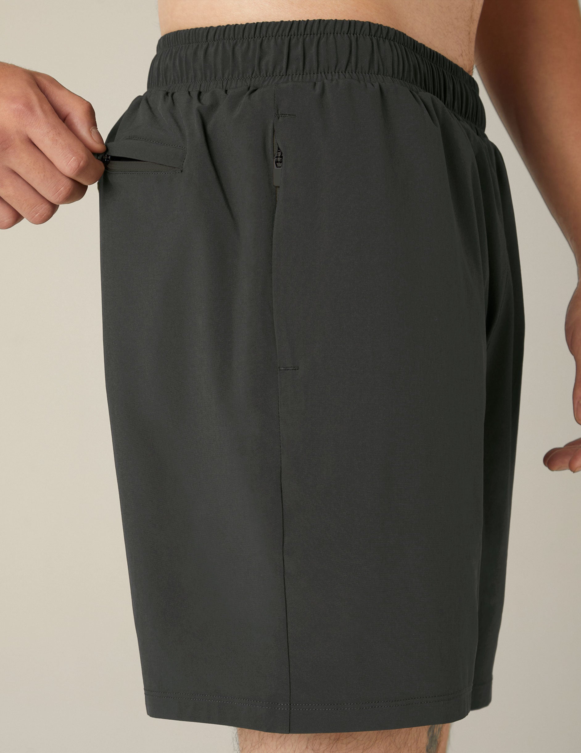gray mens athletic shorts.