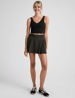 Score Pleated Skirt