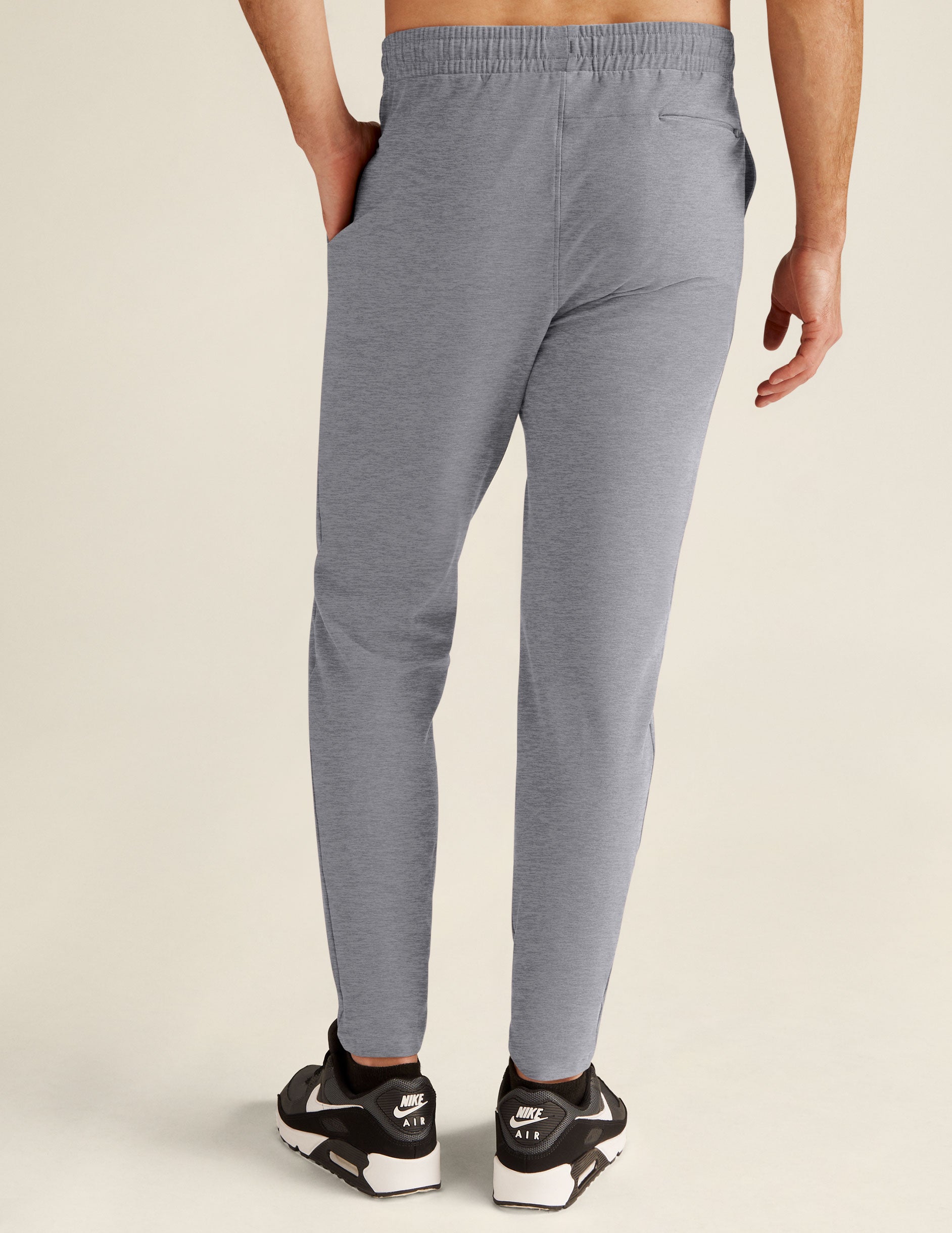 gray mens spacedye athleisure pants.