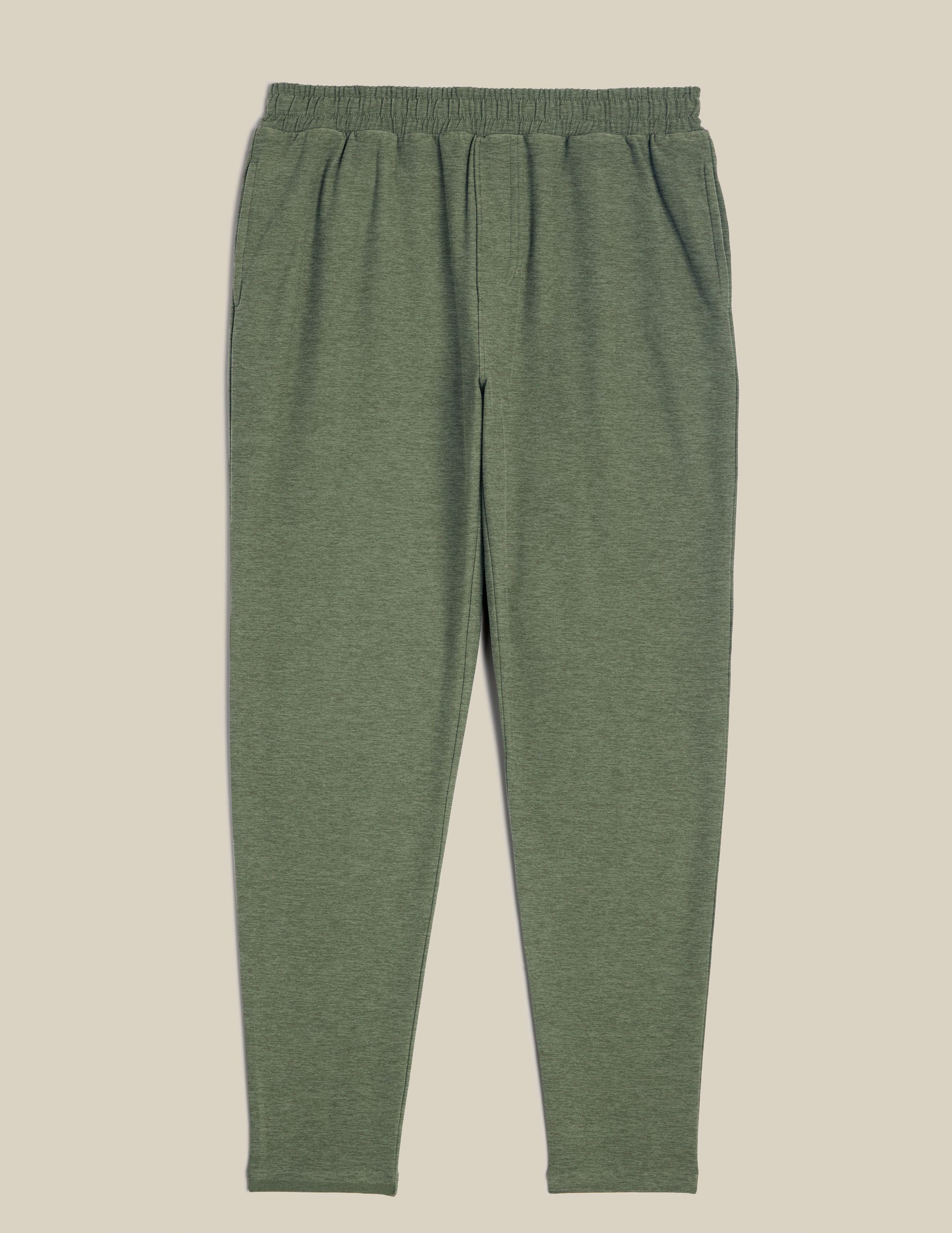 green mens athleisure pants.