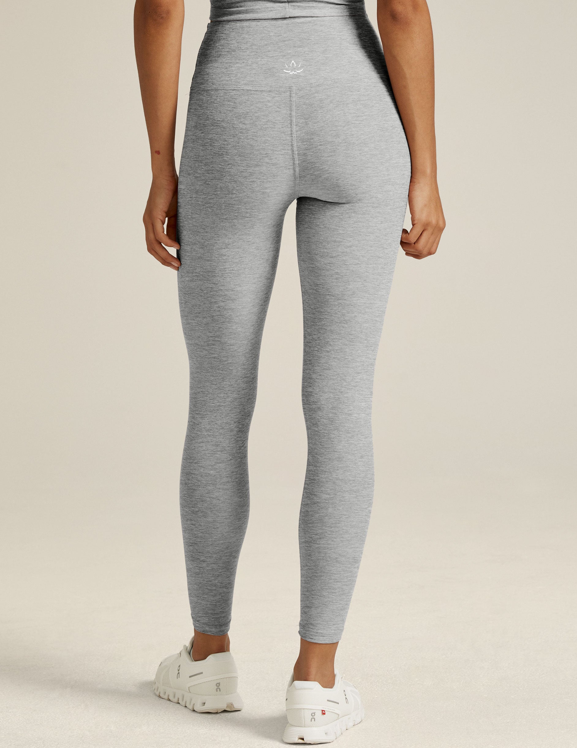 gray high waisted midi legging