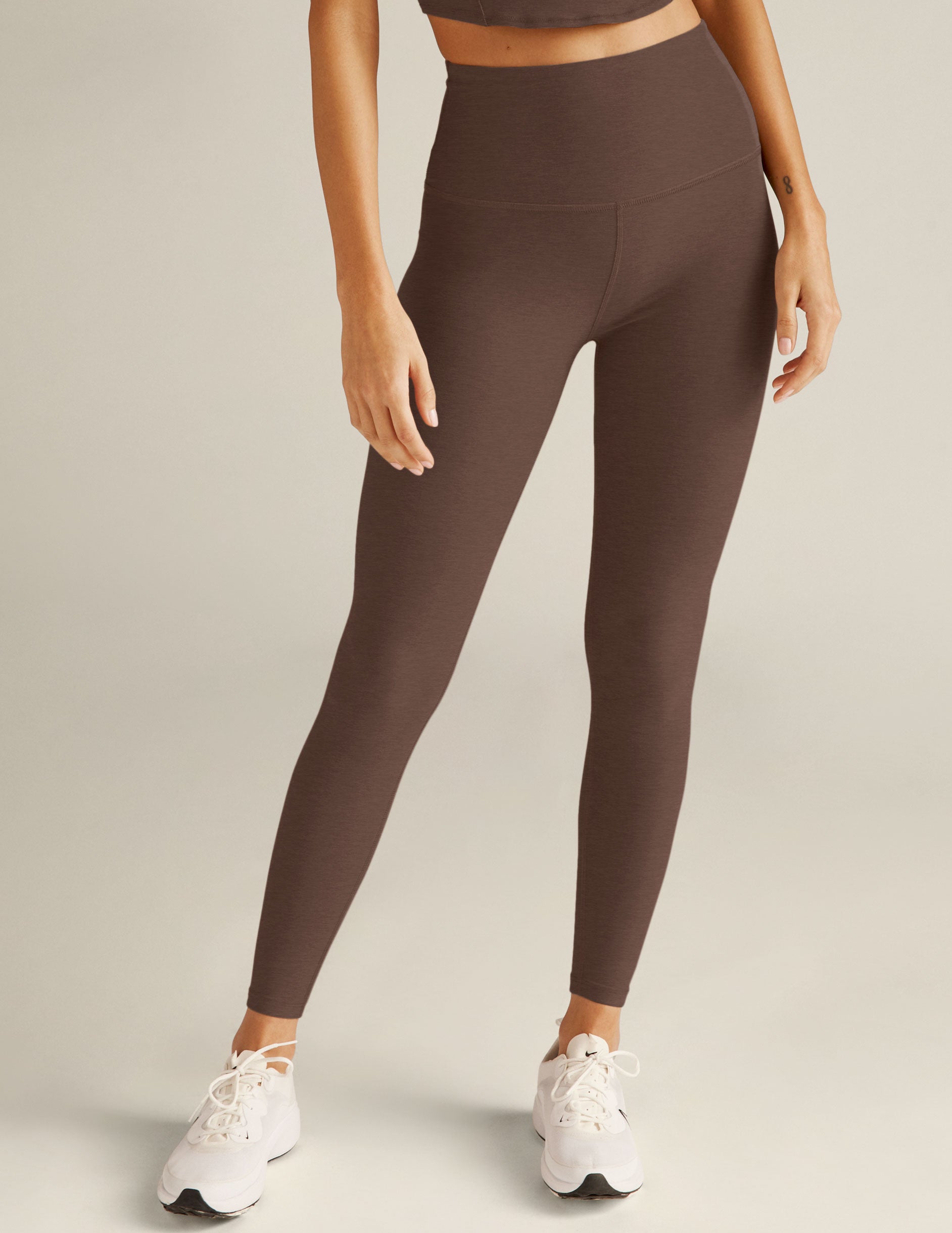 Women's leggings Nezville - HEATHER GREY Grey - E23