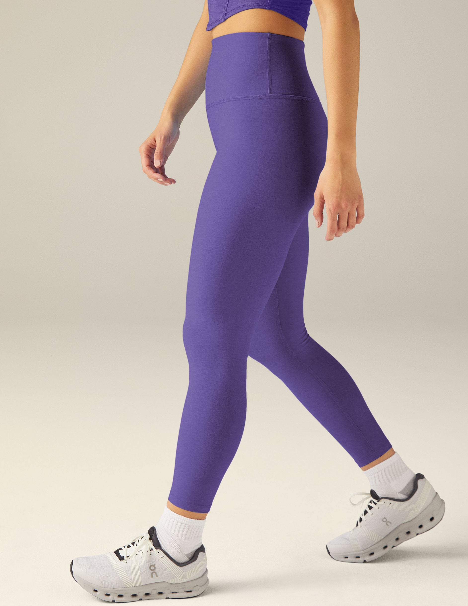 purple midi legging