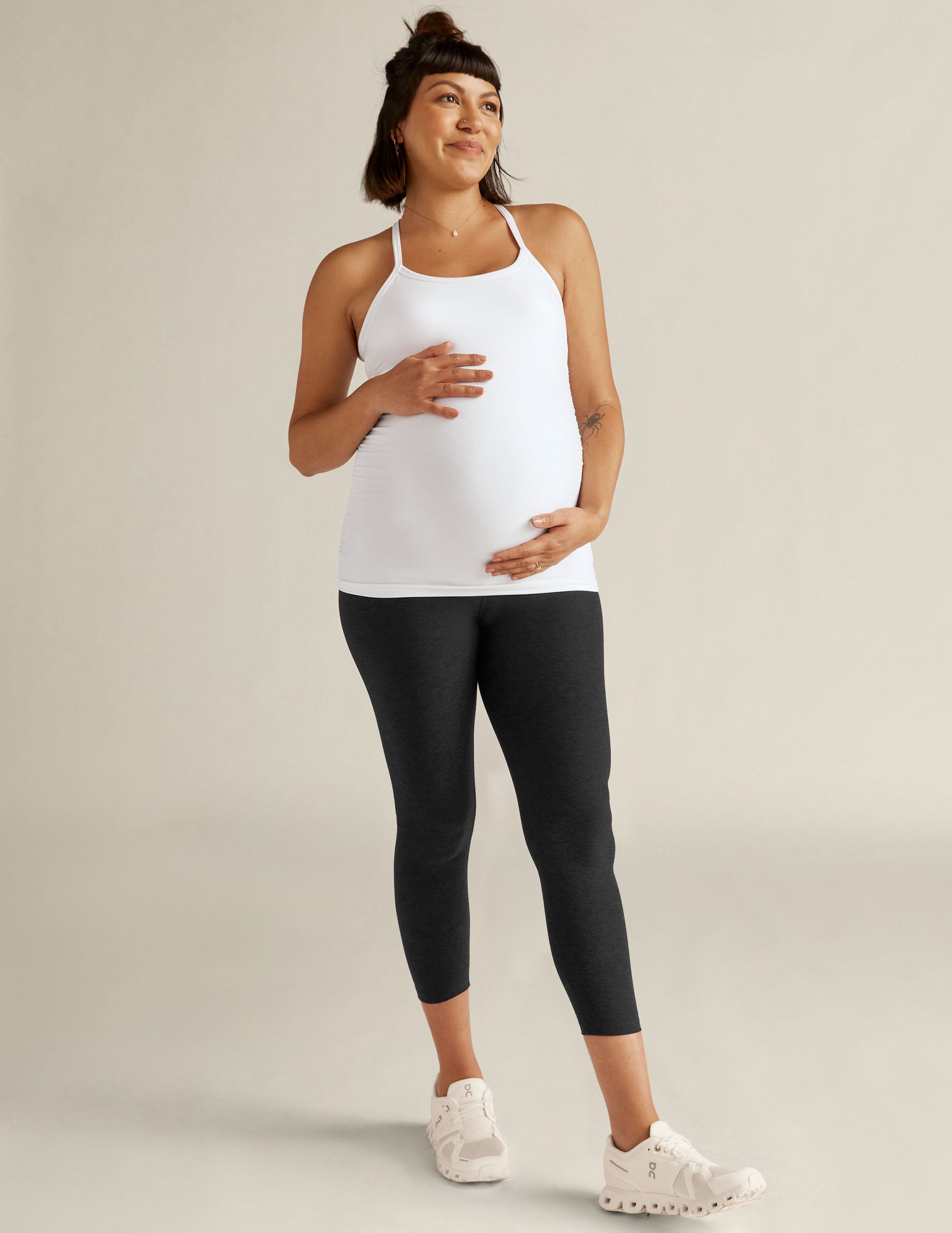 Spacedye Love The Bump Capri Maternity Legging