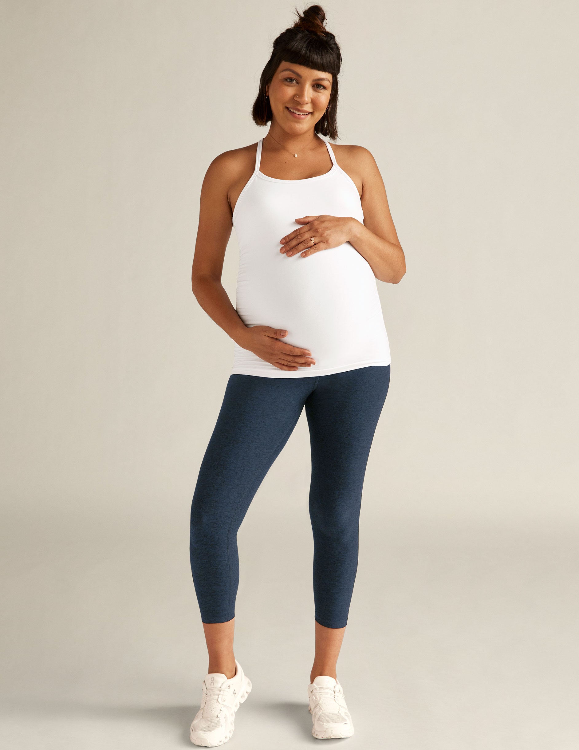 Spacedye Love The Bump Capri Maternity Legging