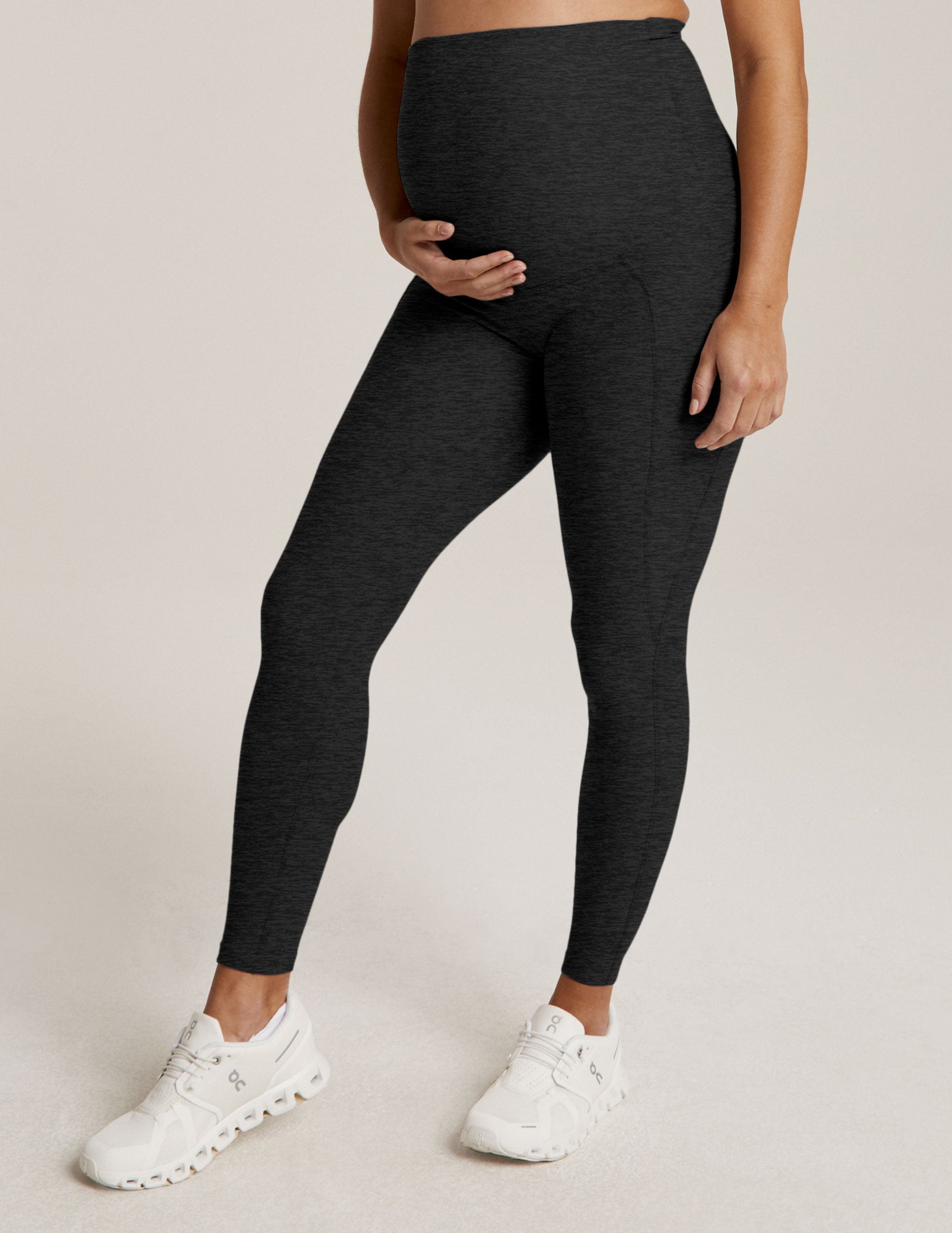 black maternity midi legging