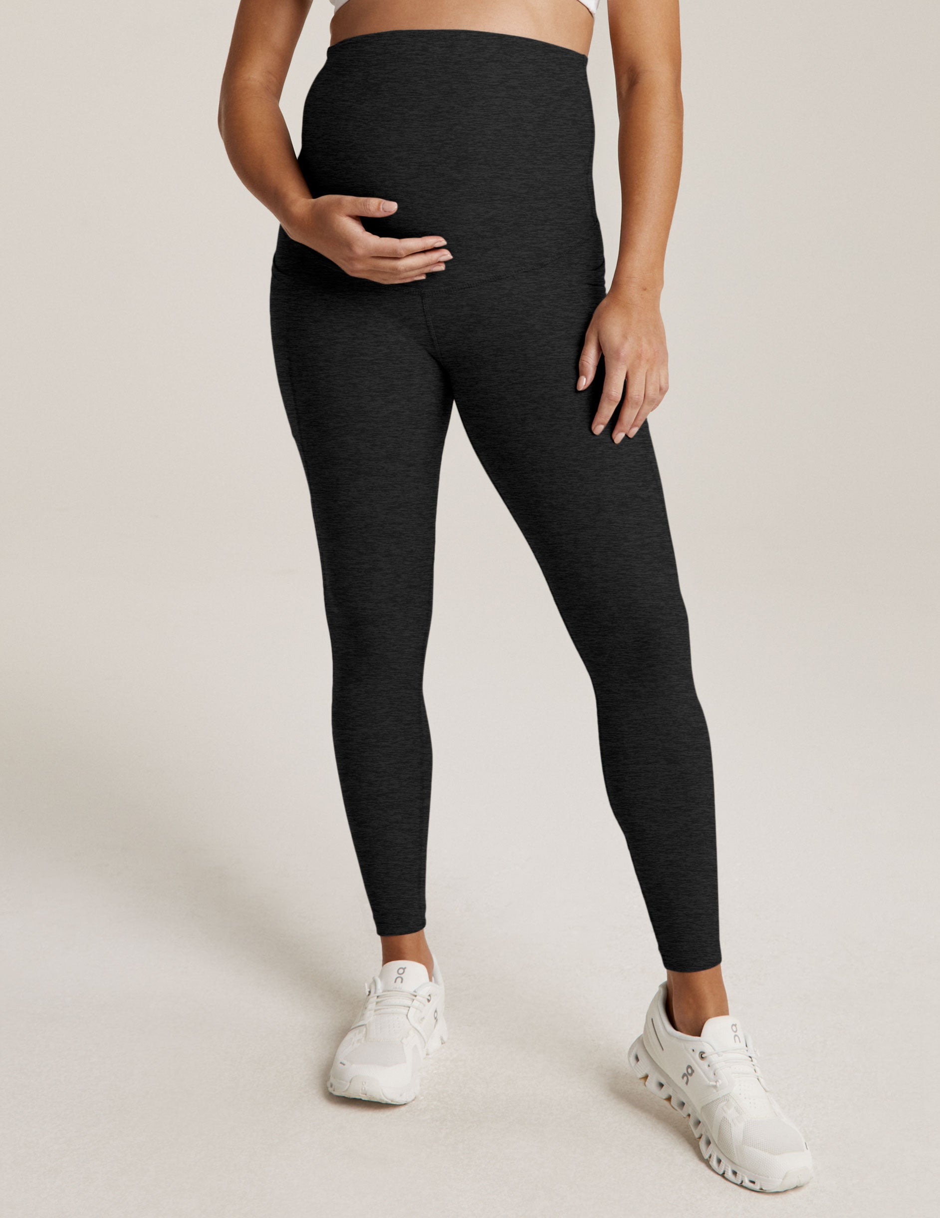 black maternity midi legging