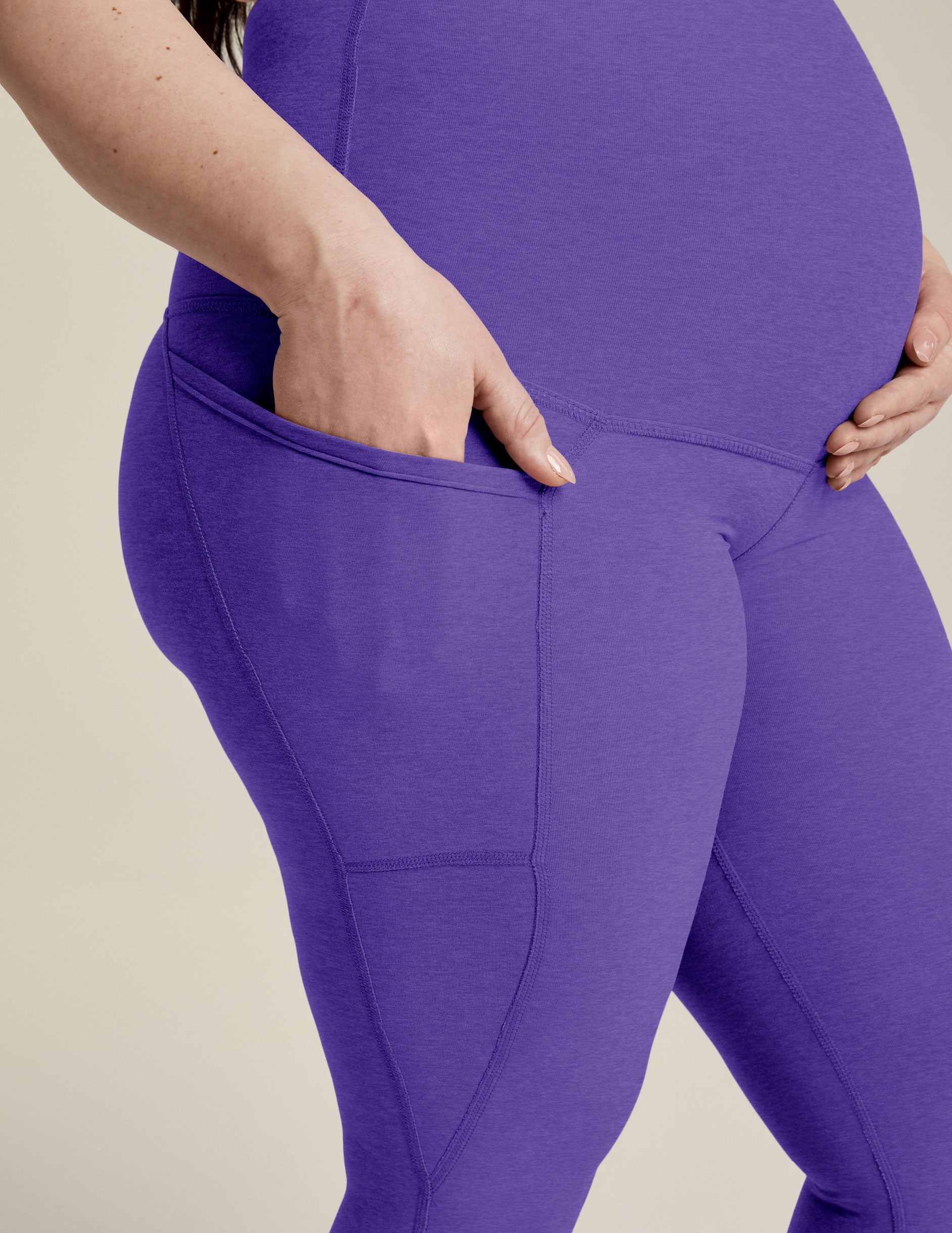 Spacedye Love the Bump Maternity Pocket Midi Legging