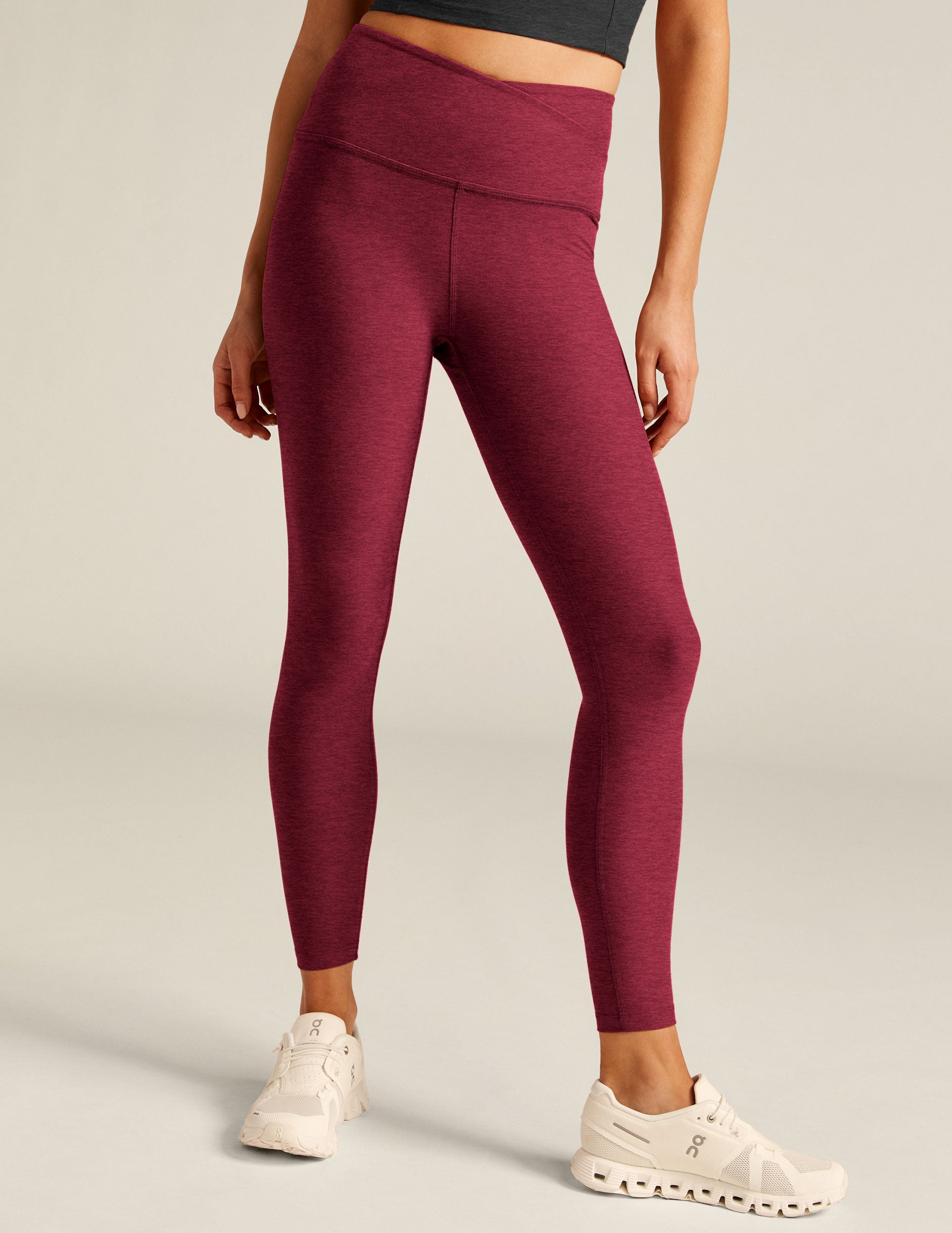 Beyond outlets Yoga At Your Leisure High Waist Leggings Redflower-Scarlet Large