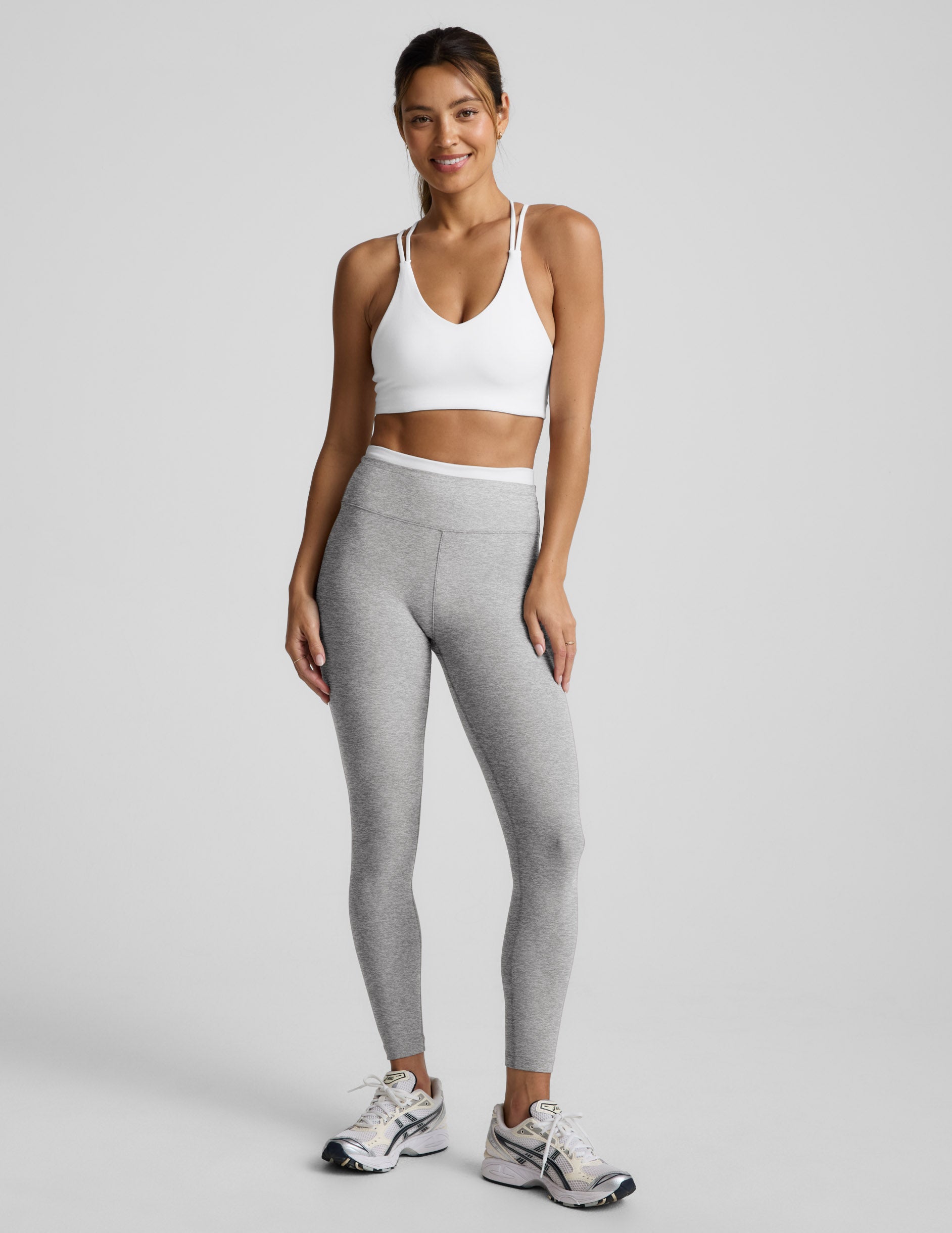 Spacedye Layered High Waisted Midi Legging | Beyond Yoga