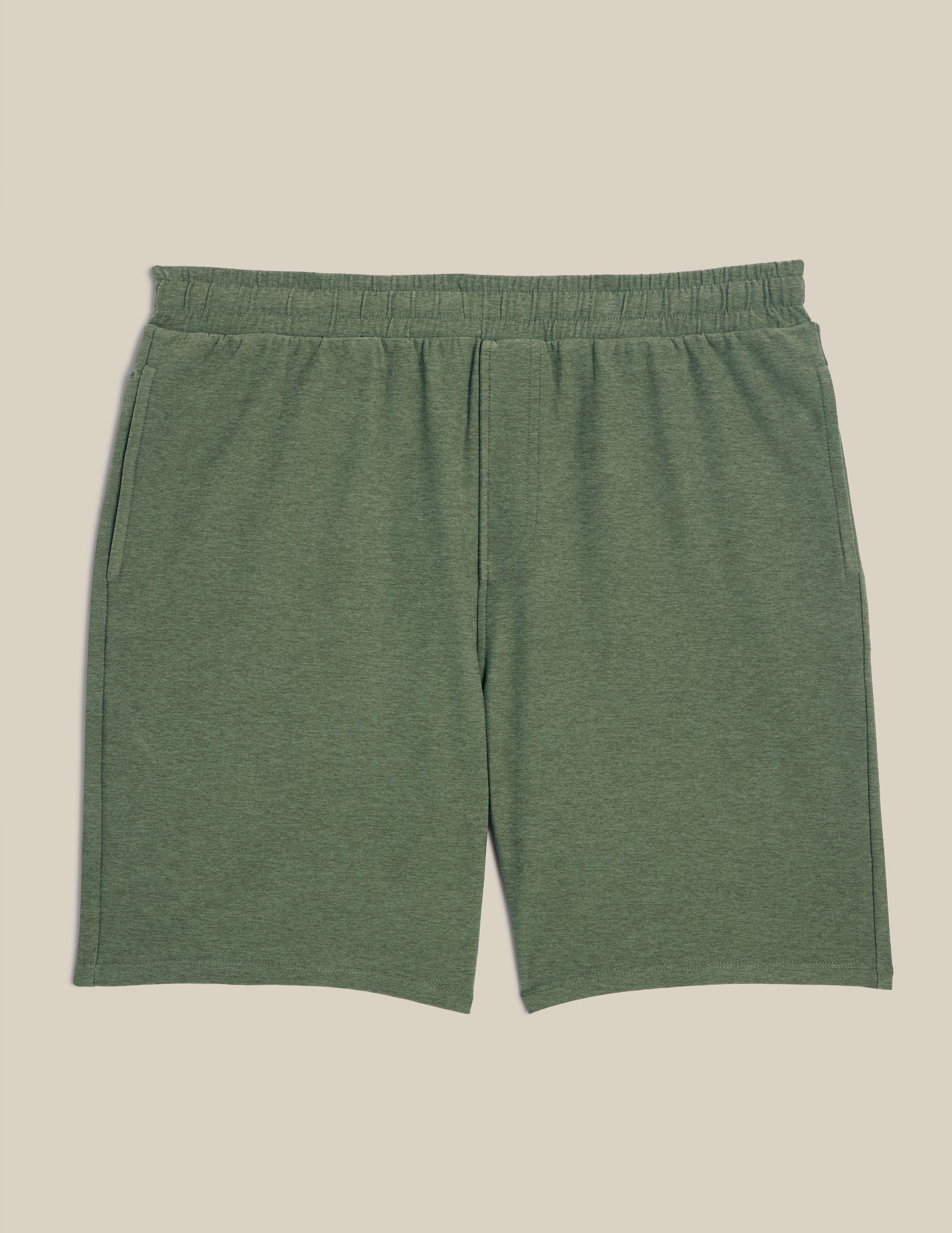 green mens athleisure shorts. 