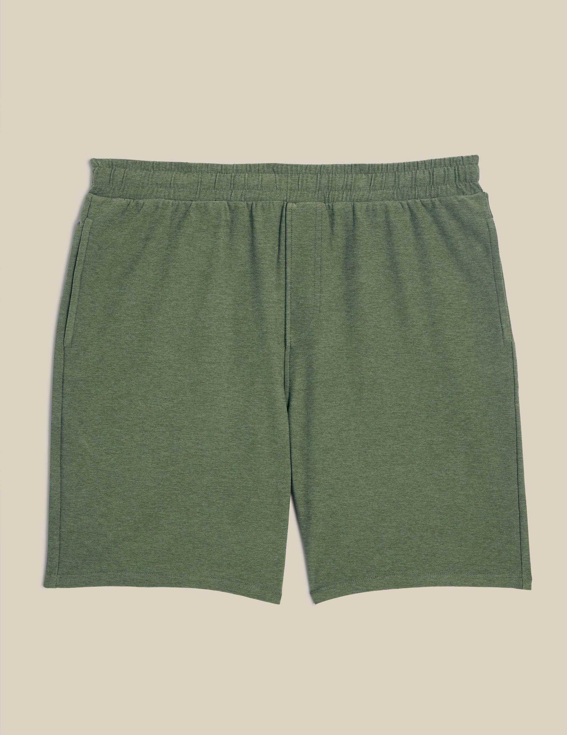 green mens athleisure shorts.