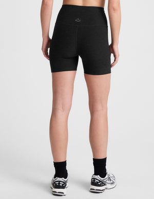 black high-waisted 5