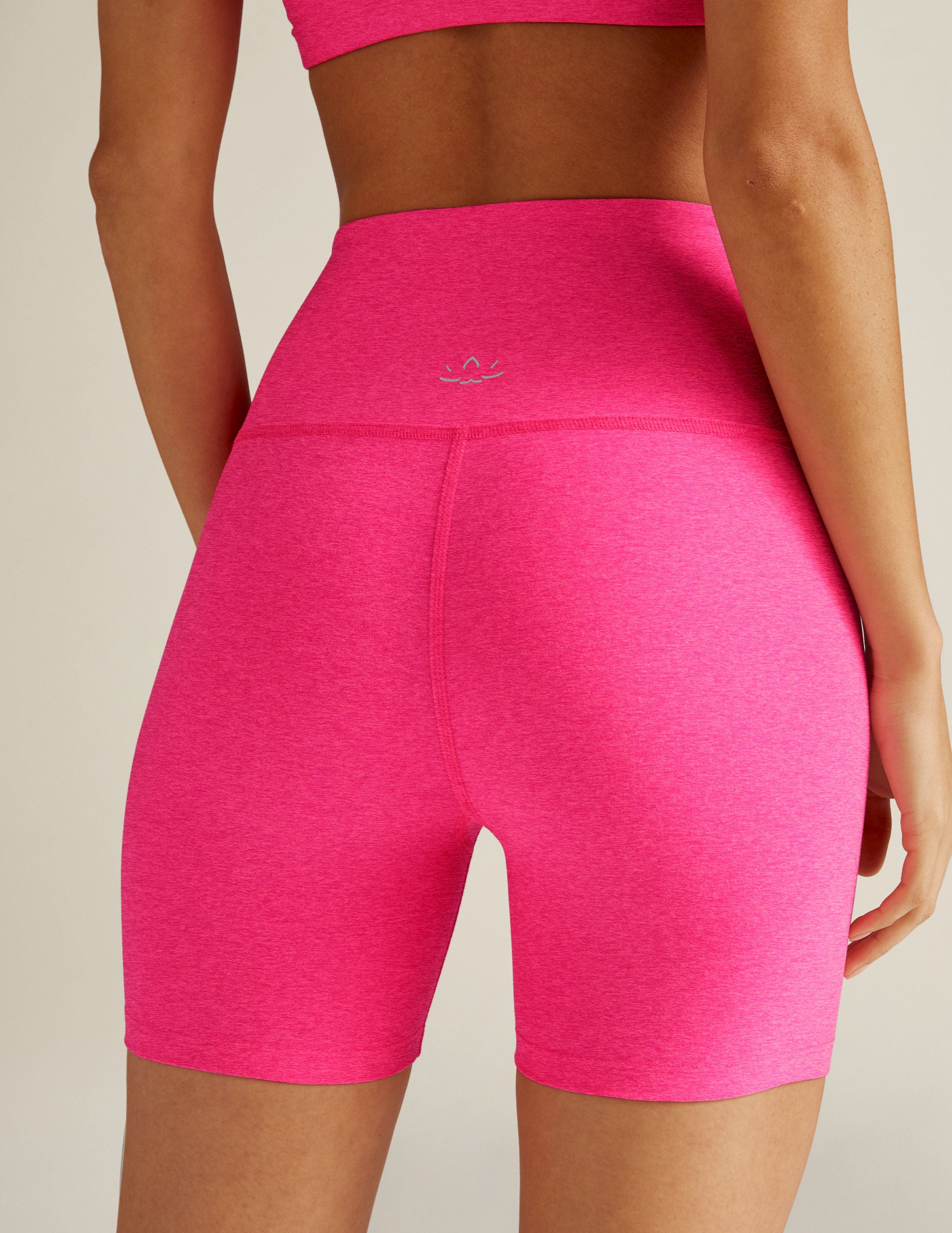 pink 5" biker shorts. 