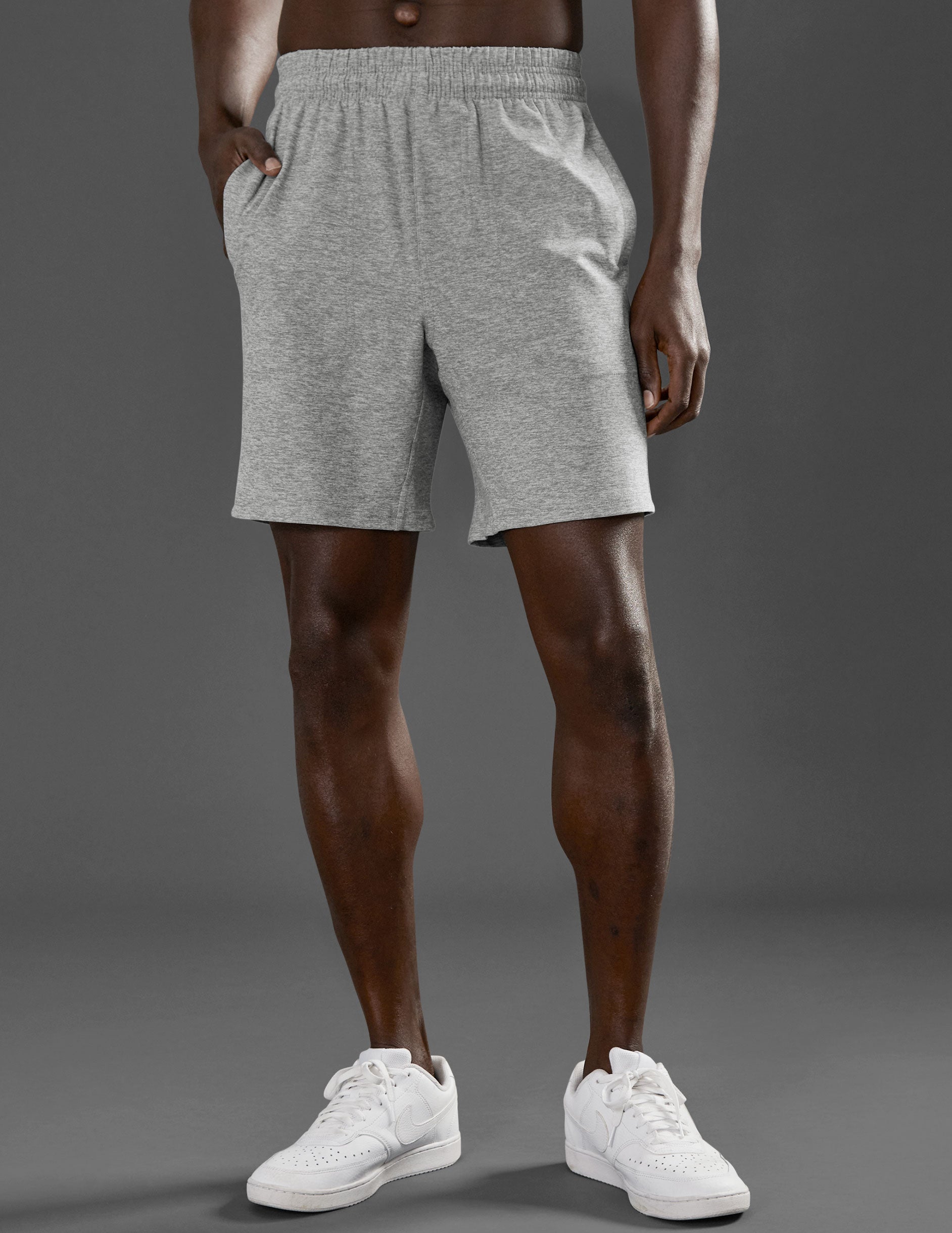 gray mens shorts