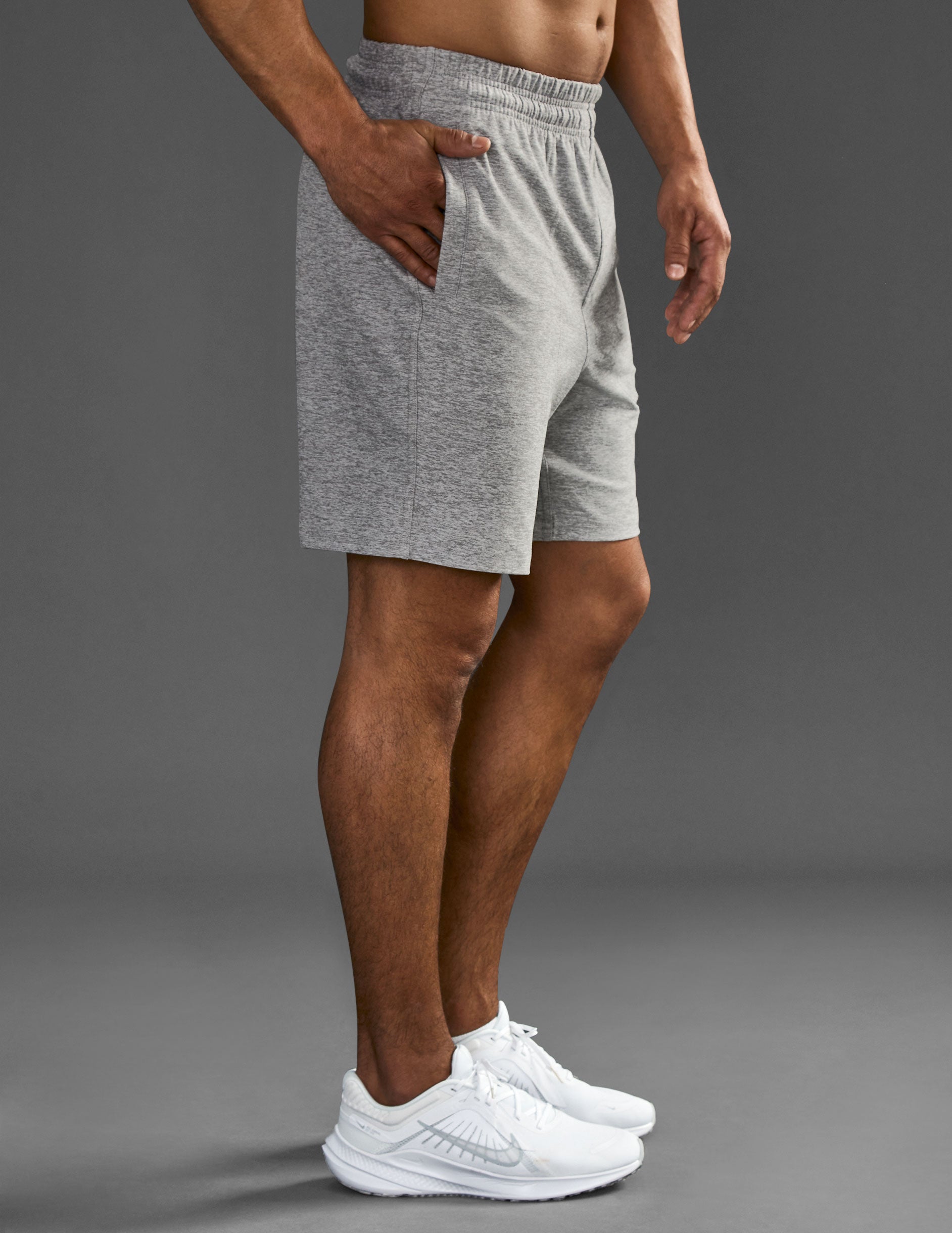 gray mens shorts