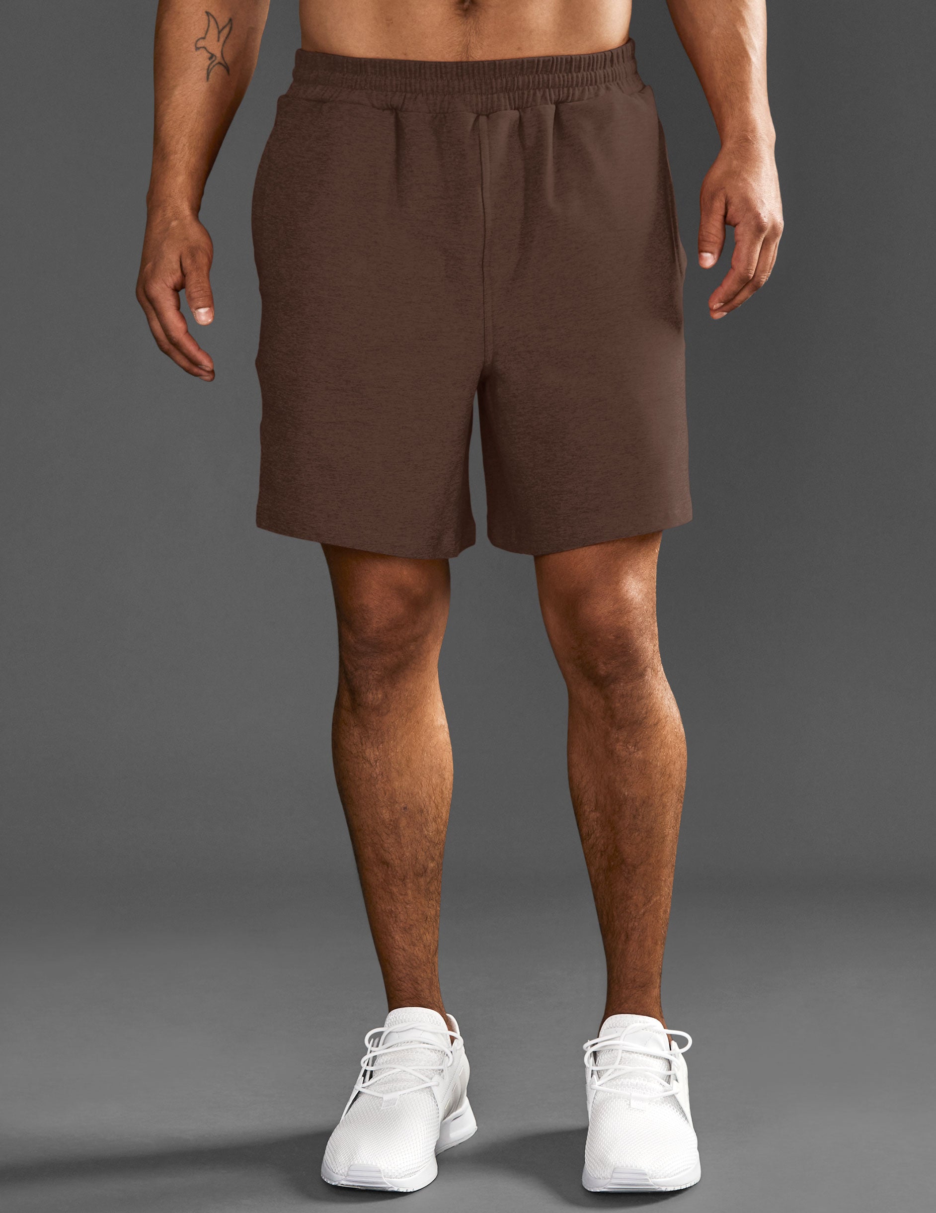 brown men's shorts. 