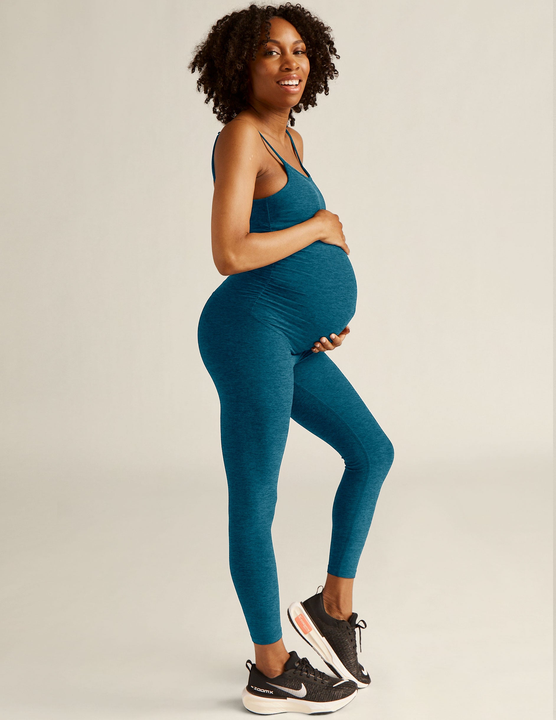  Beyond Yoga Spacedye Grow In Comfort Maternity Jumpsuit Birch  Heather XS (US Women's 2-4) : Clothing, Shoes & Jewelry