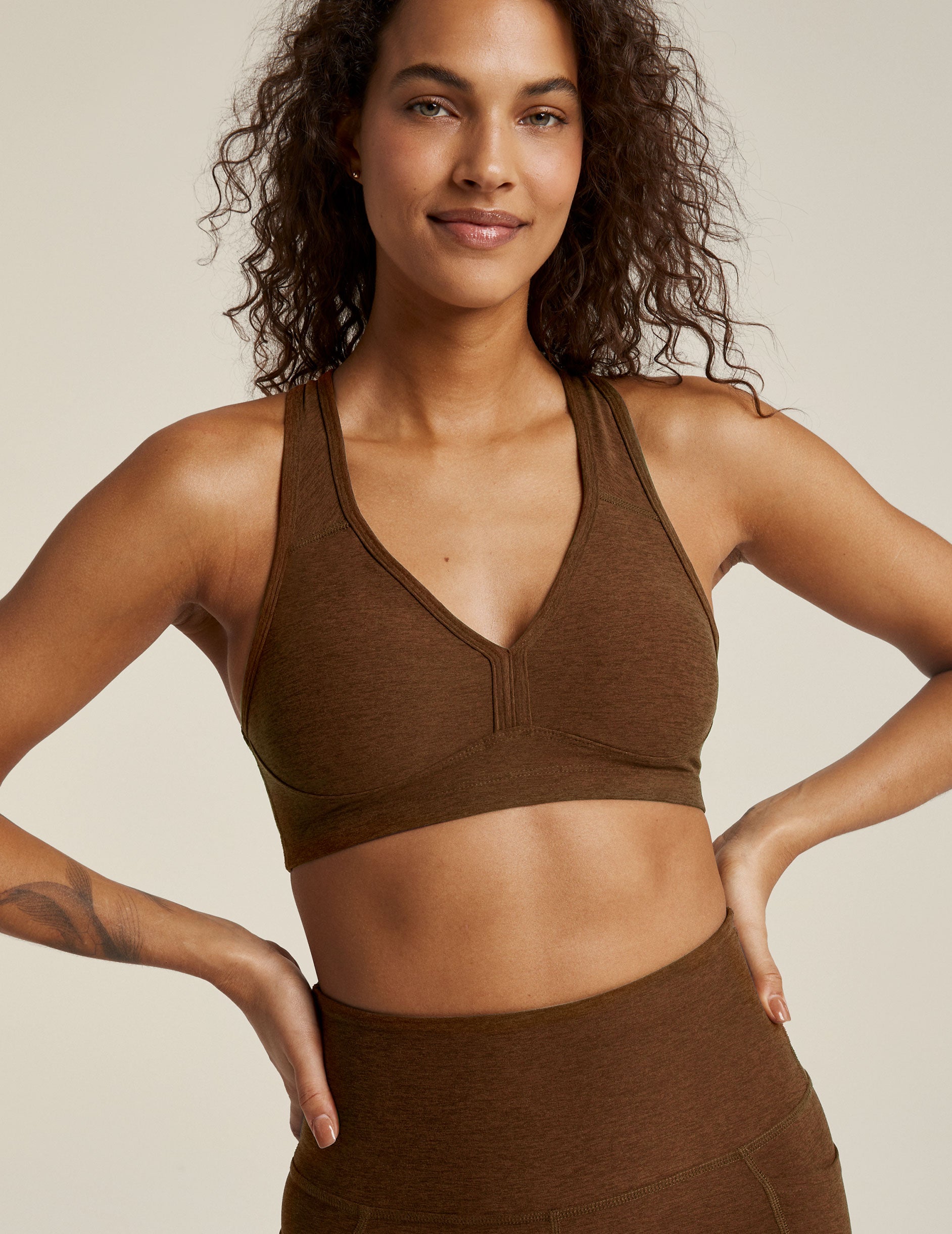 brown sports bra