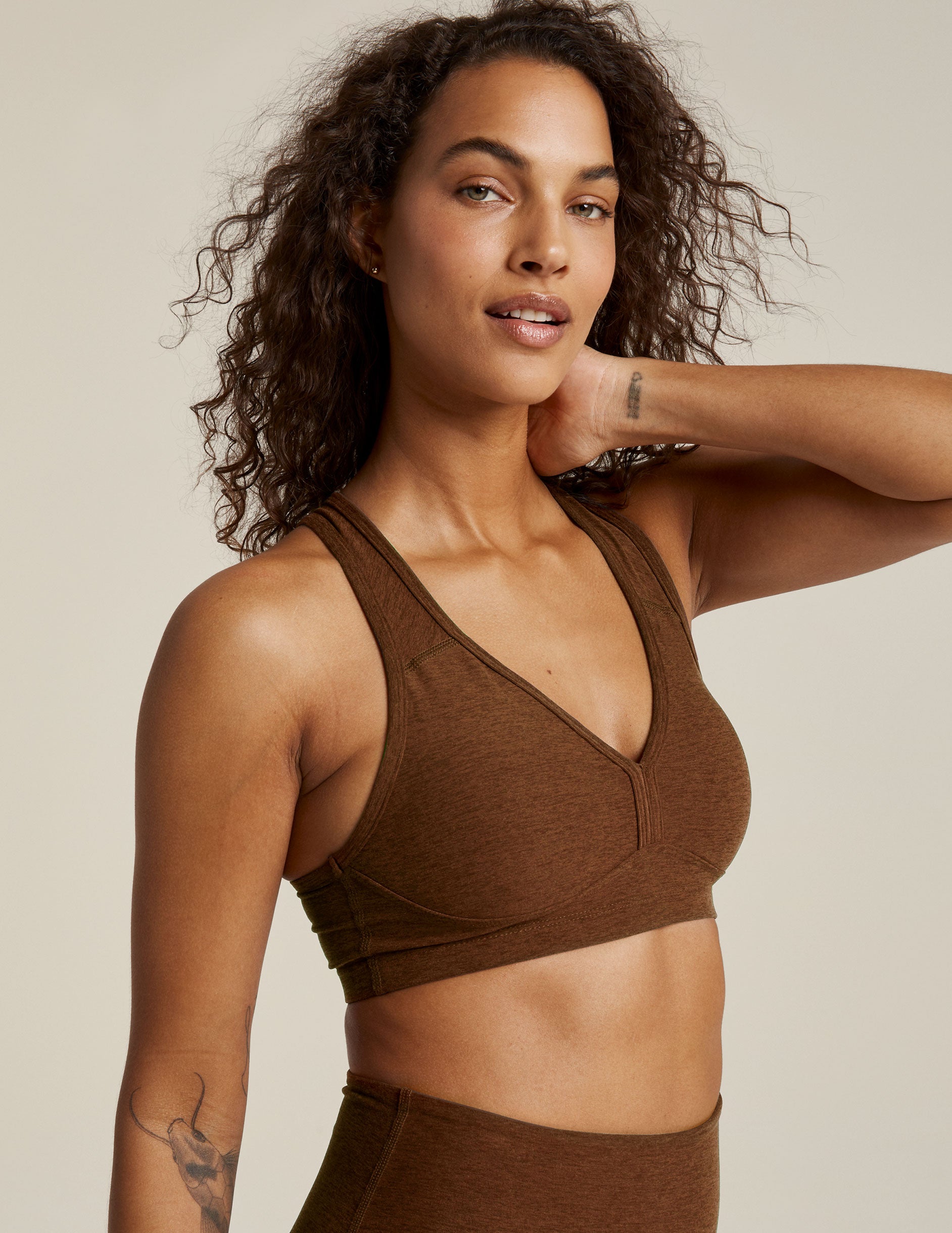 brown sports bra