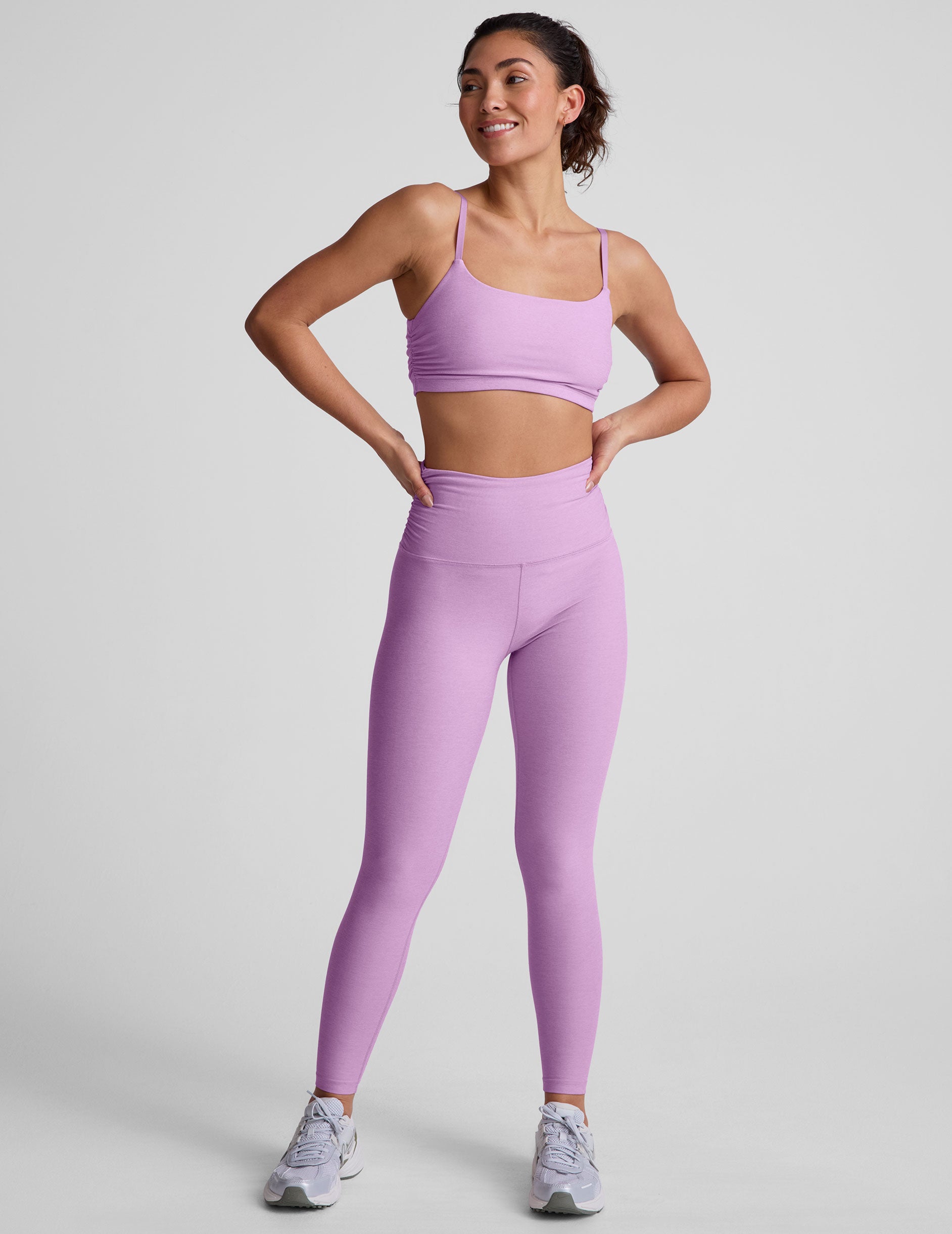 purple sports bra